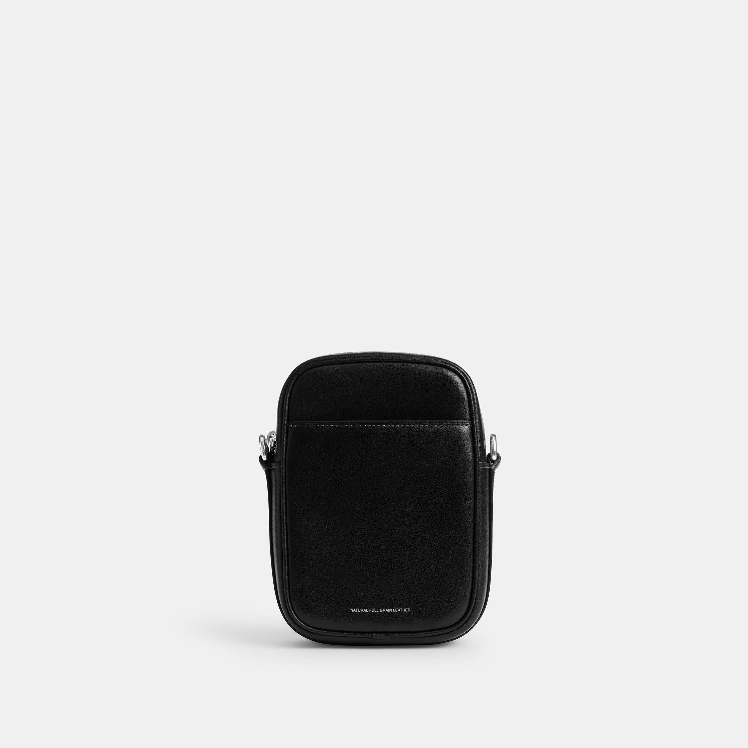 Black - Coach - Hitch Leather Cross Body Bag - 2