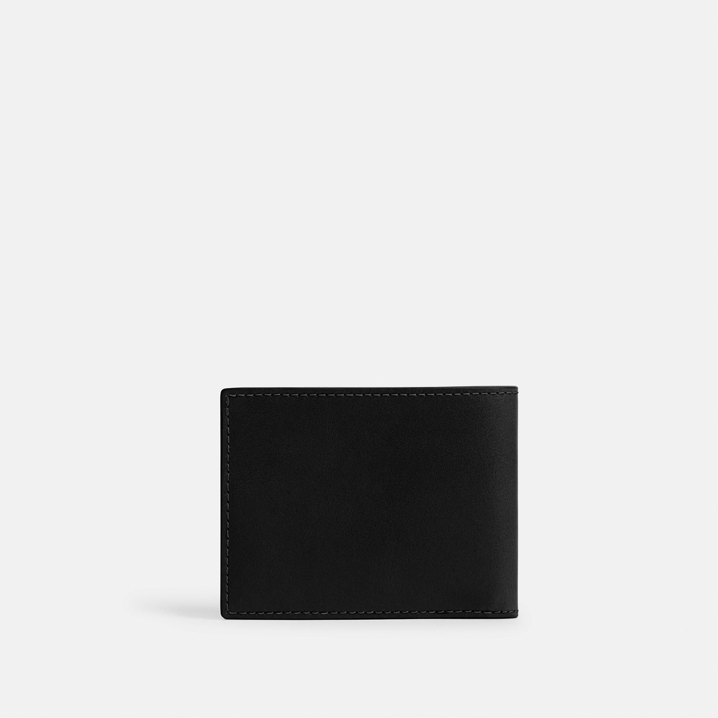 Black - Coach - Men's Leather Billfold Wallet - 2