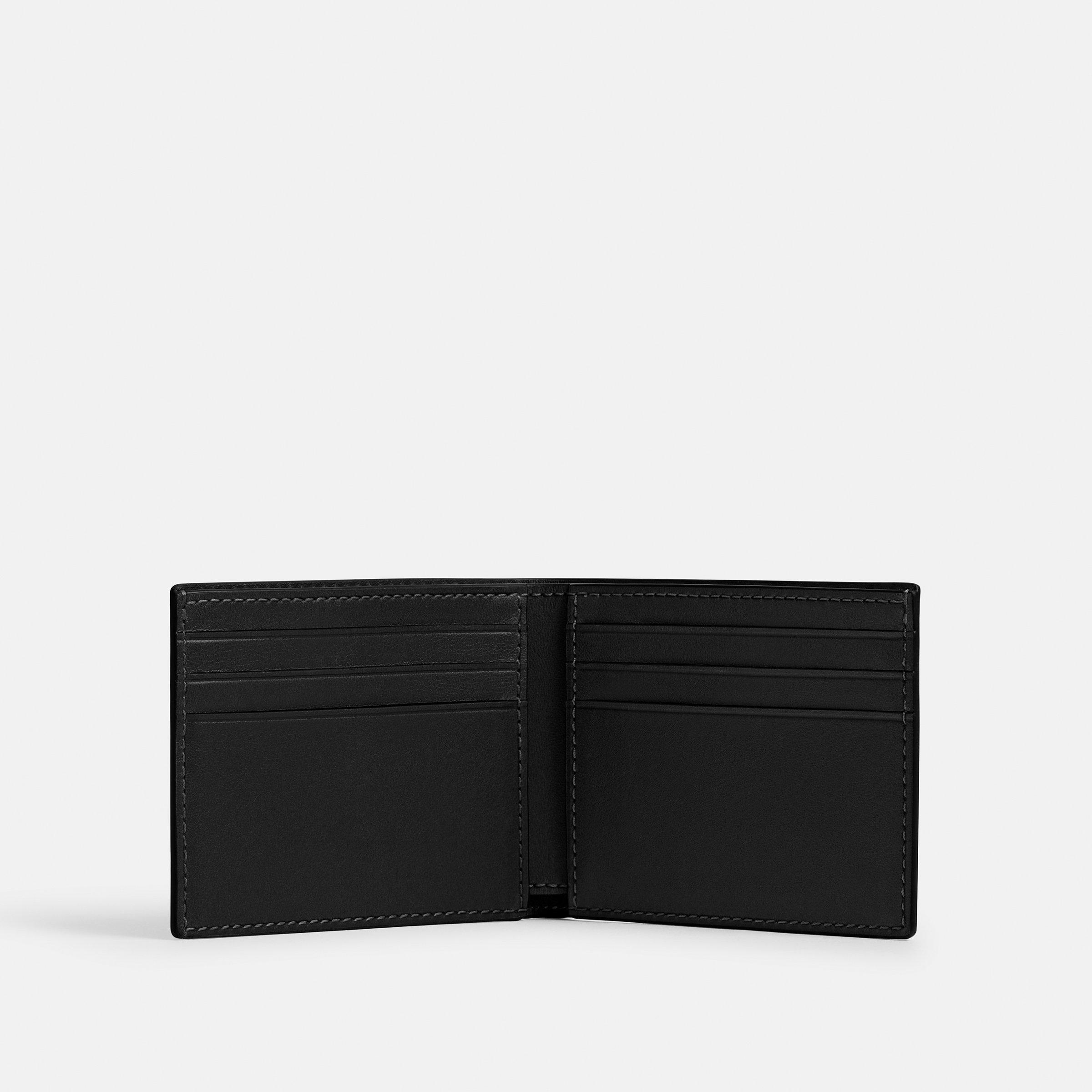Black - Coach - Men's Leather Billfold Wallet - 3
