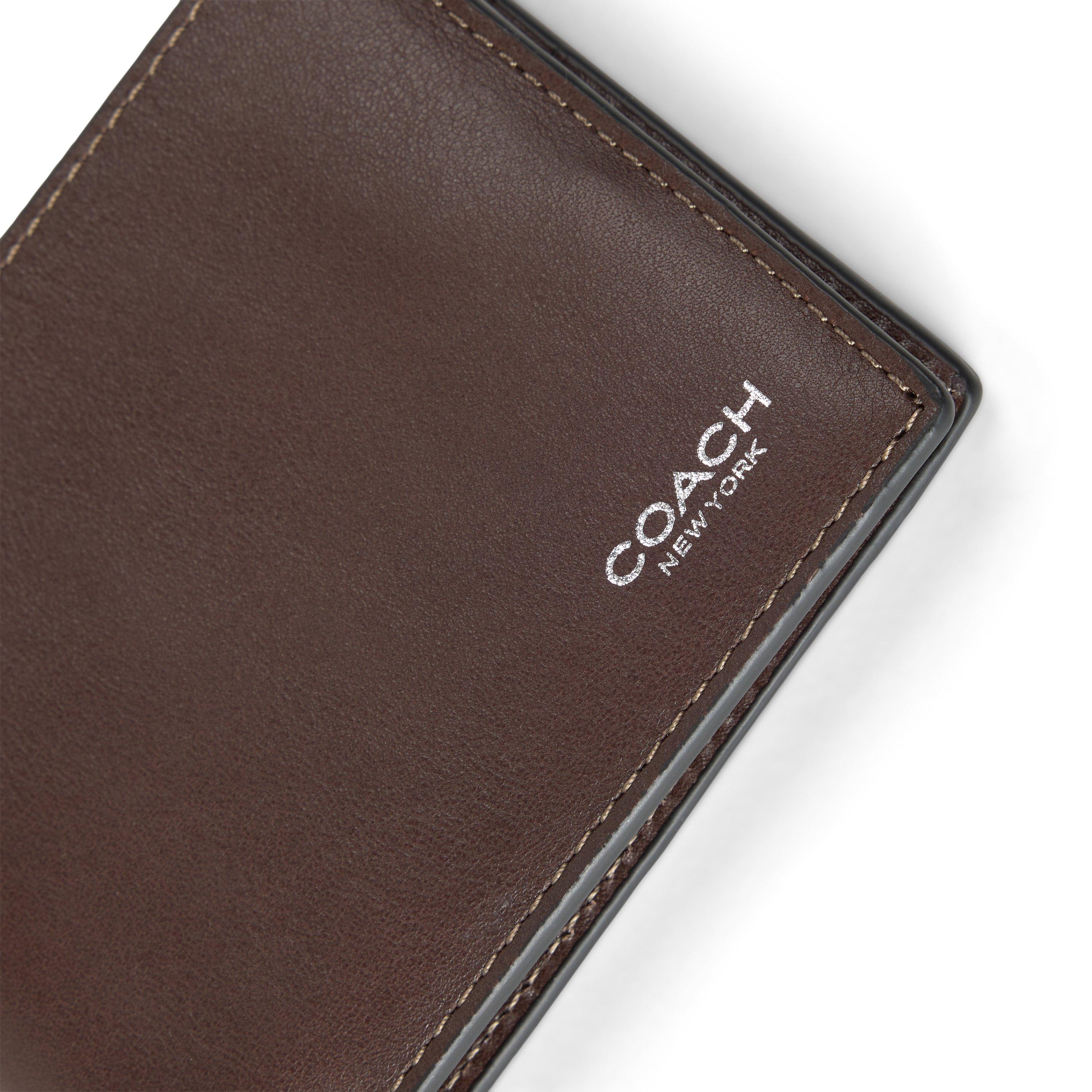 Maple - Coach - Full-Grain Leather Slim Billfold Wallet - 3