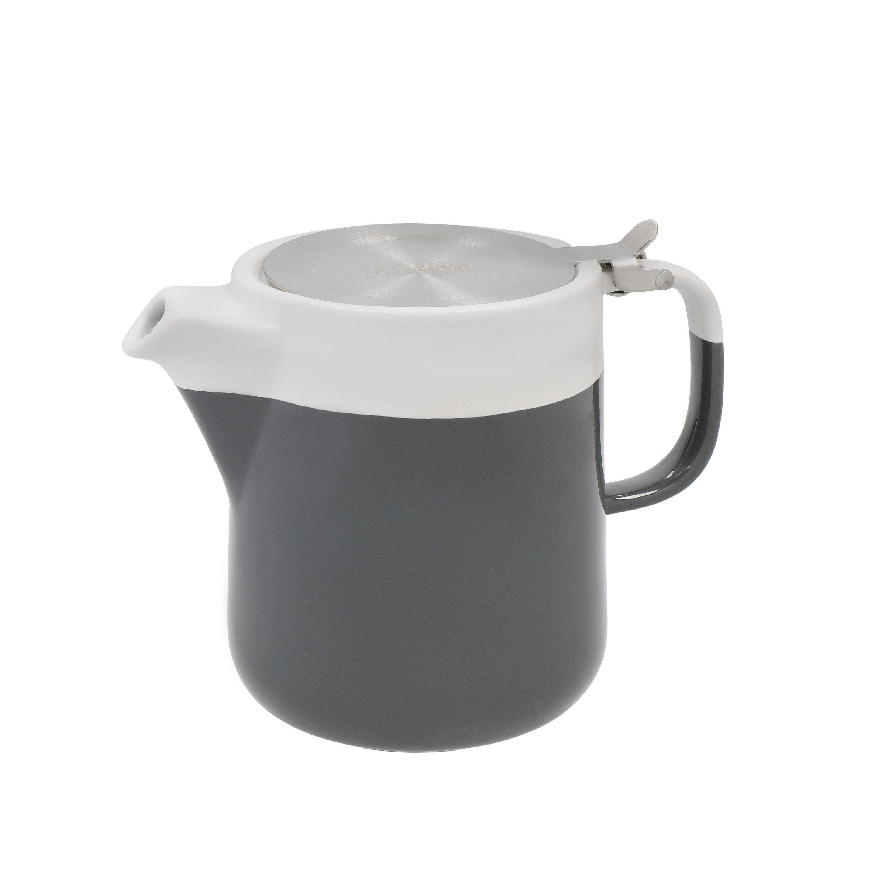 La Cafetiere  Barcelona Ceramic Teapot With Infuser - Grey - 1.2L