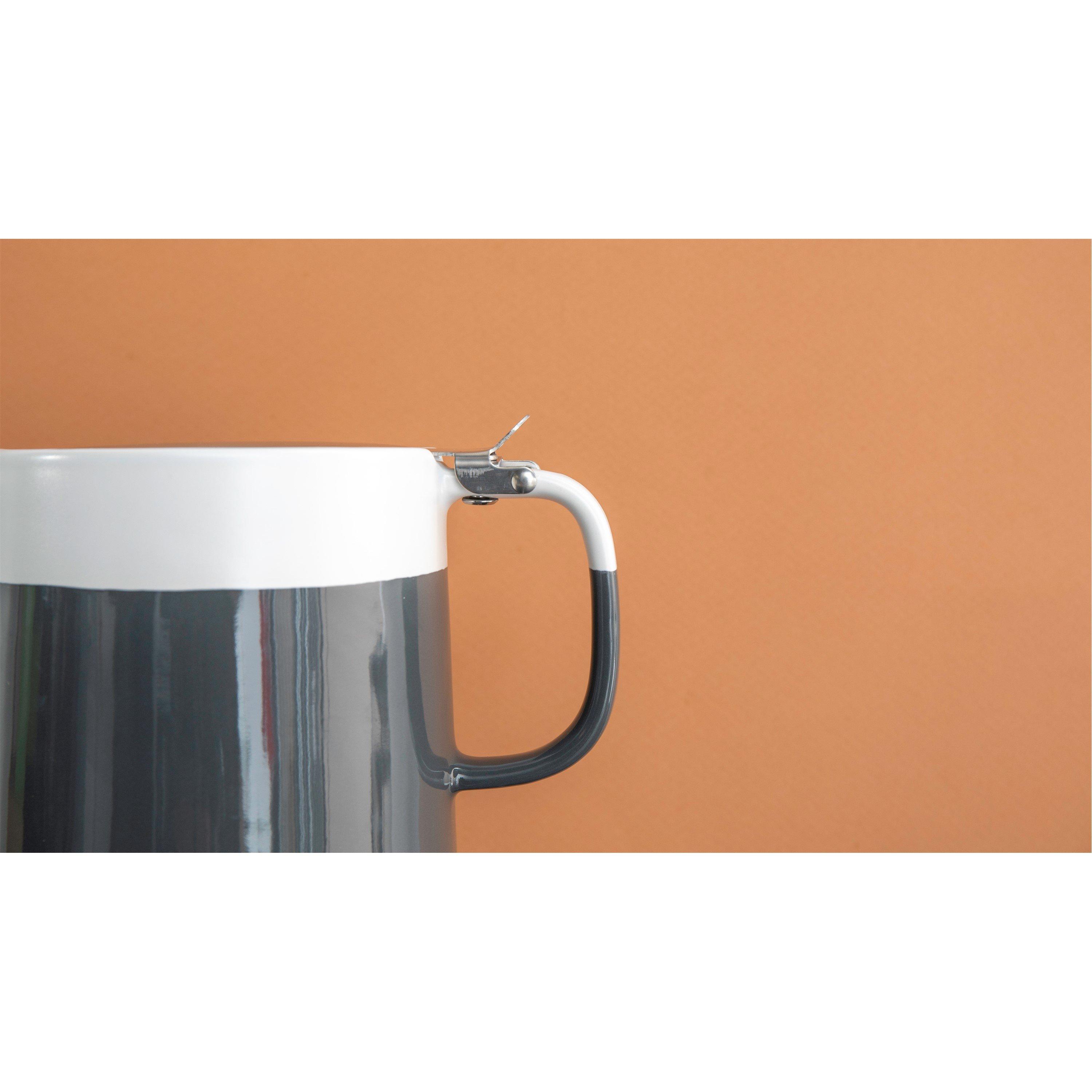 Grey - La Cafetiere - La Cafetiere Barcelona Ceramic Teapot with Infuser - 4