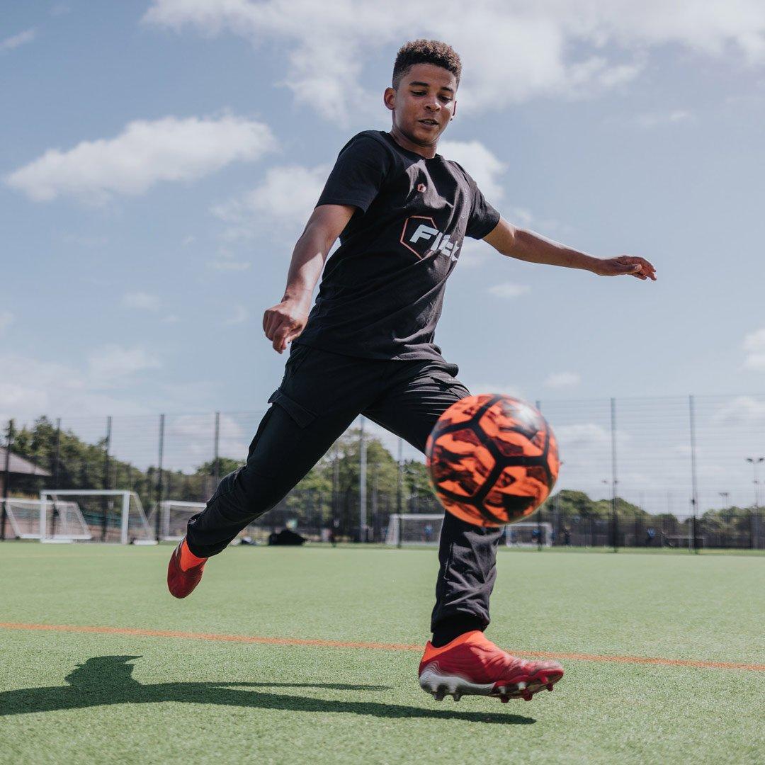 Black & Orange - Football Flick - Urban Football size 4 - 4