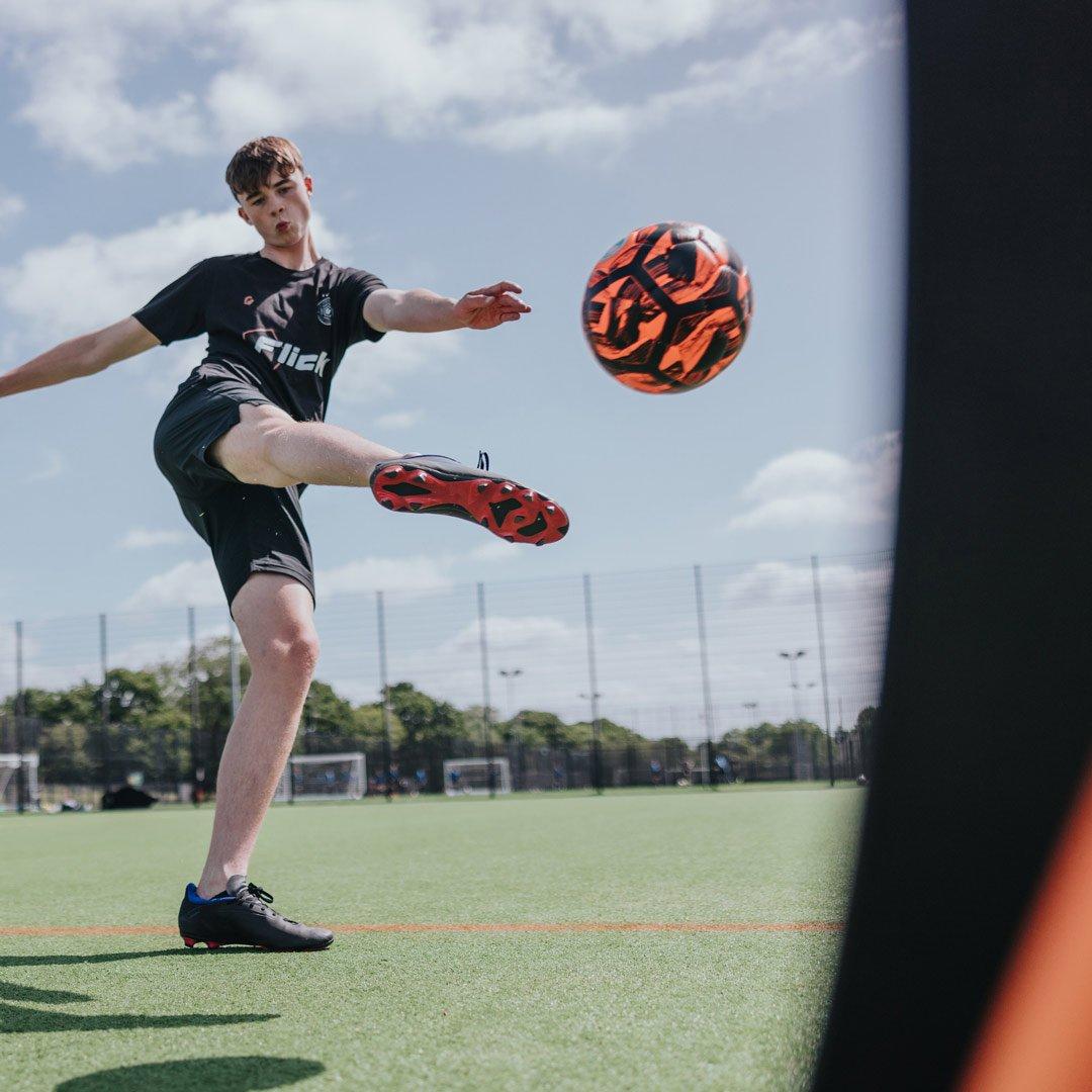 Black & Orange - Football Flick - Urban Football size 4 - 6