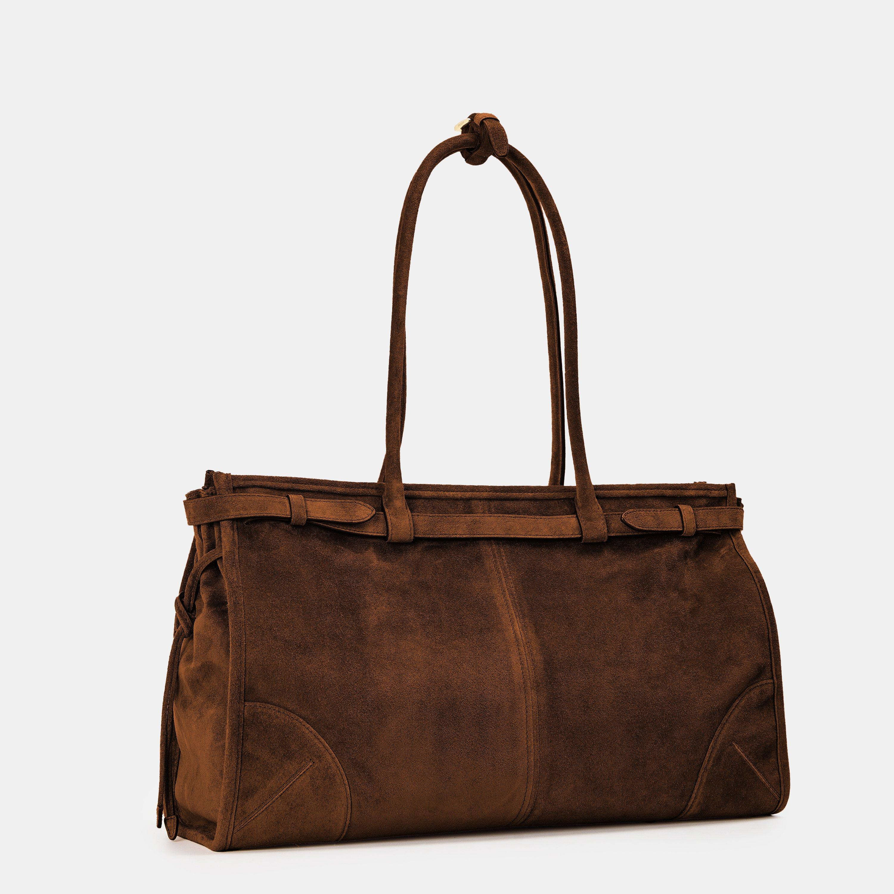 Cacao - Prada - Women's Large Bonnie Shoulder Bags - 2