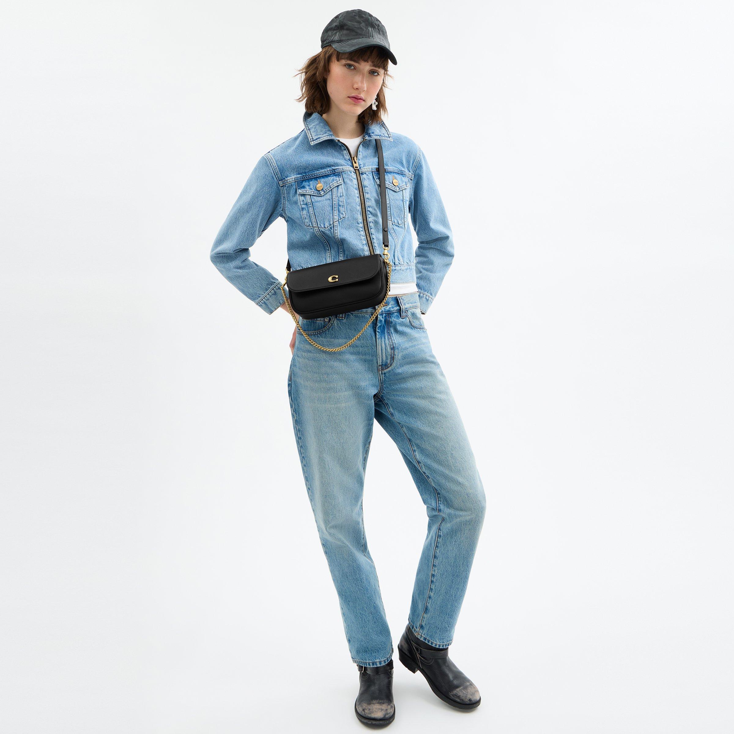 b4/black - Coach - Womens Brook Flap Chain Bag - 5