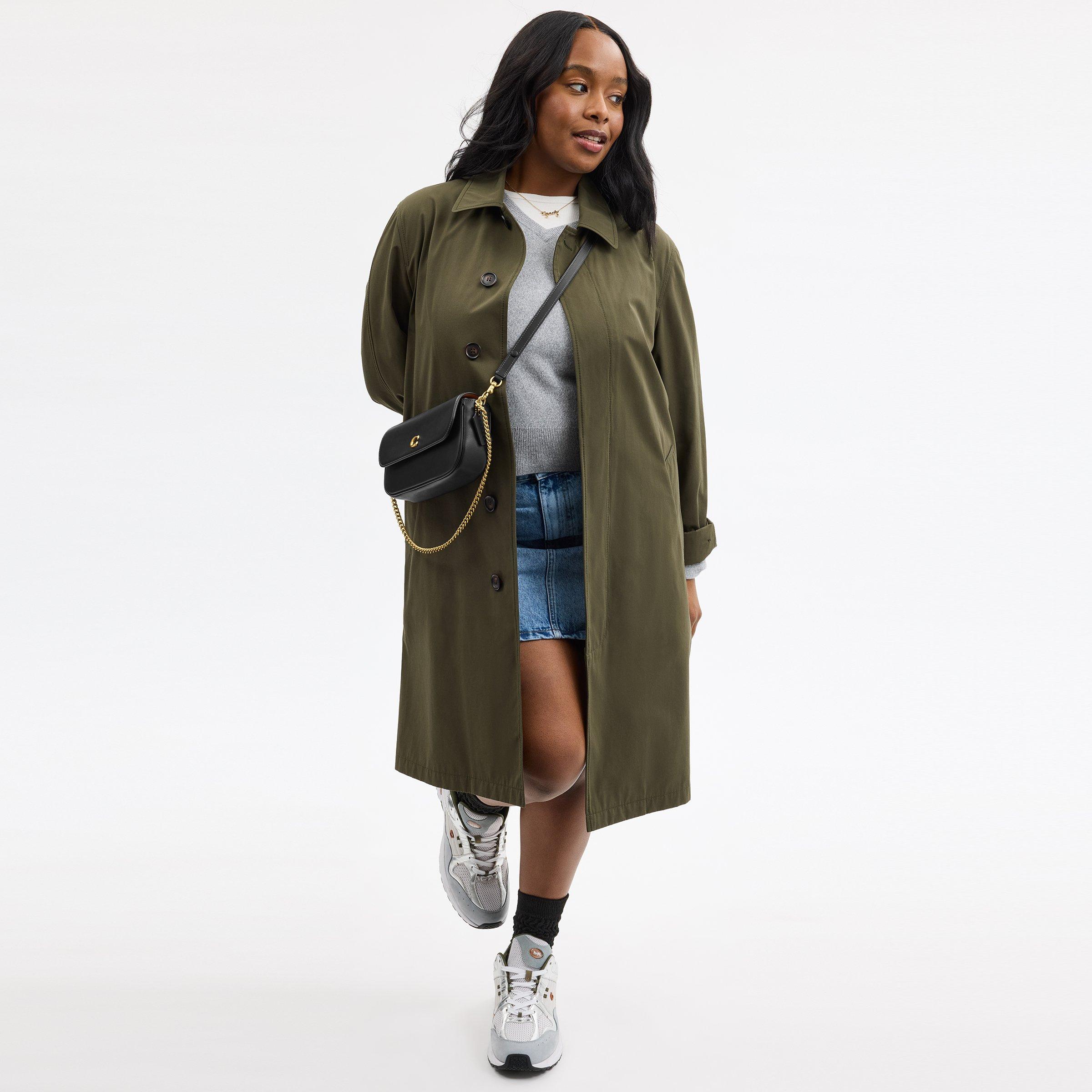 b4/black - Coach - Womens Brook Flap Chain Bag - 6