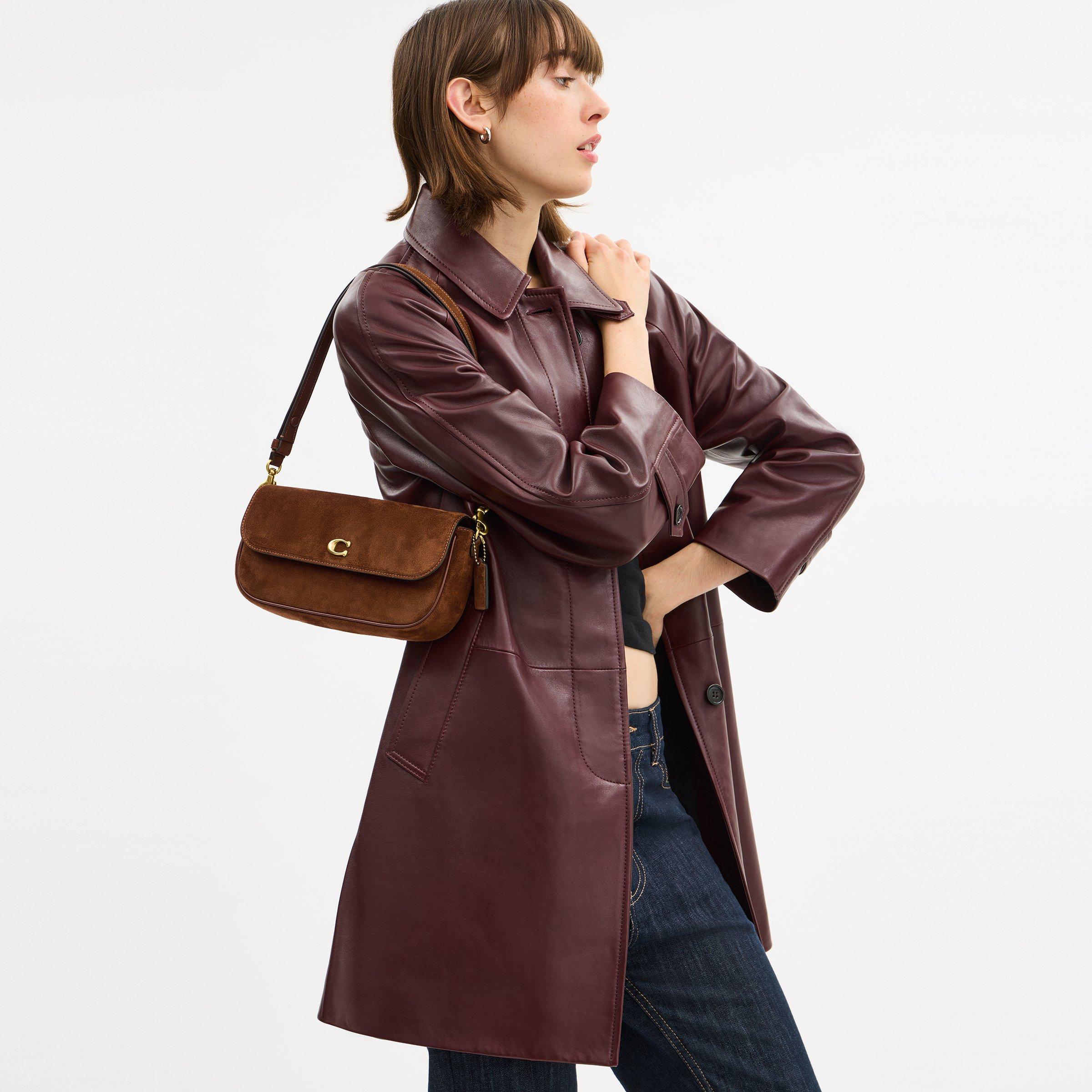 B4/WARM BROWN - Coach - Womens Brook Flap Chain Bag - 3
