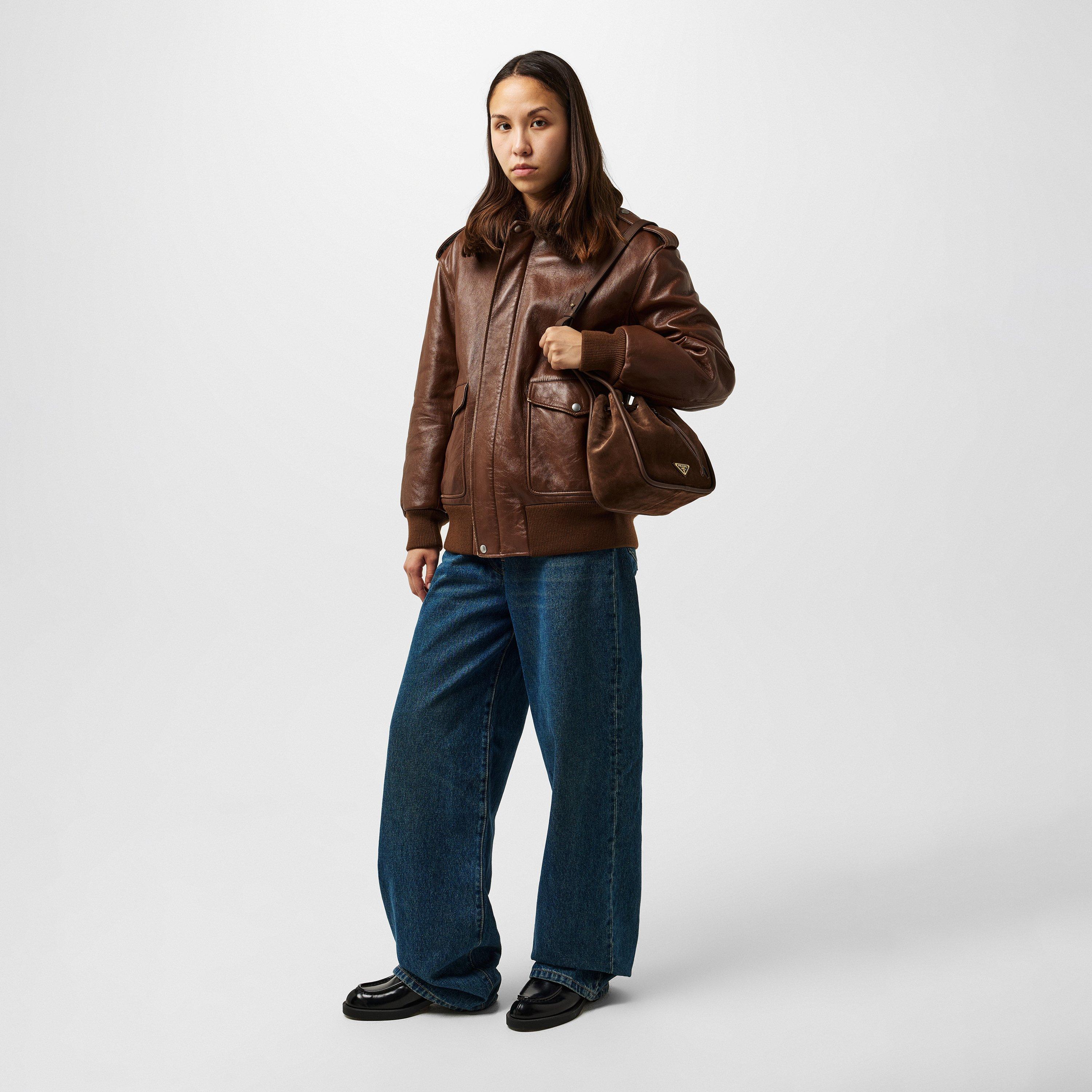 Cacao - Prada - Women's Bucket Bag - 6