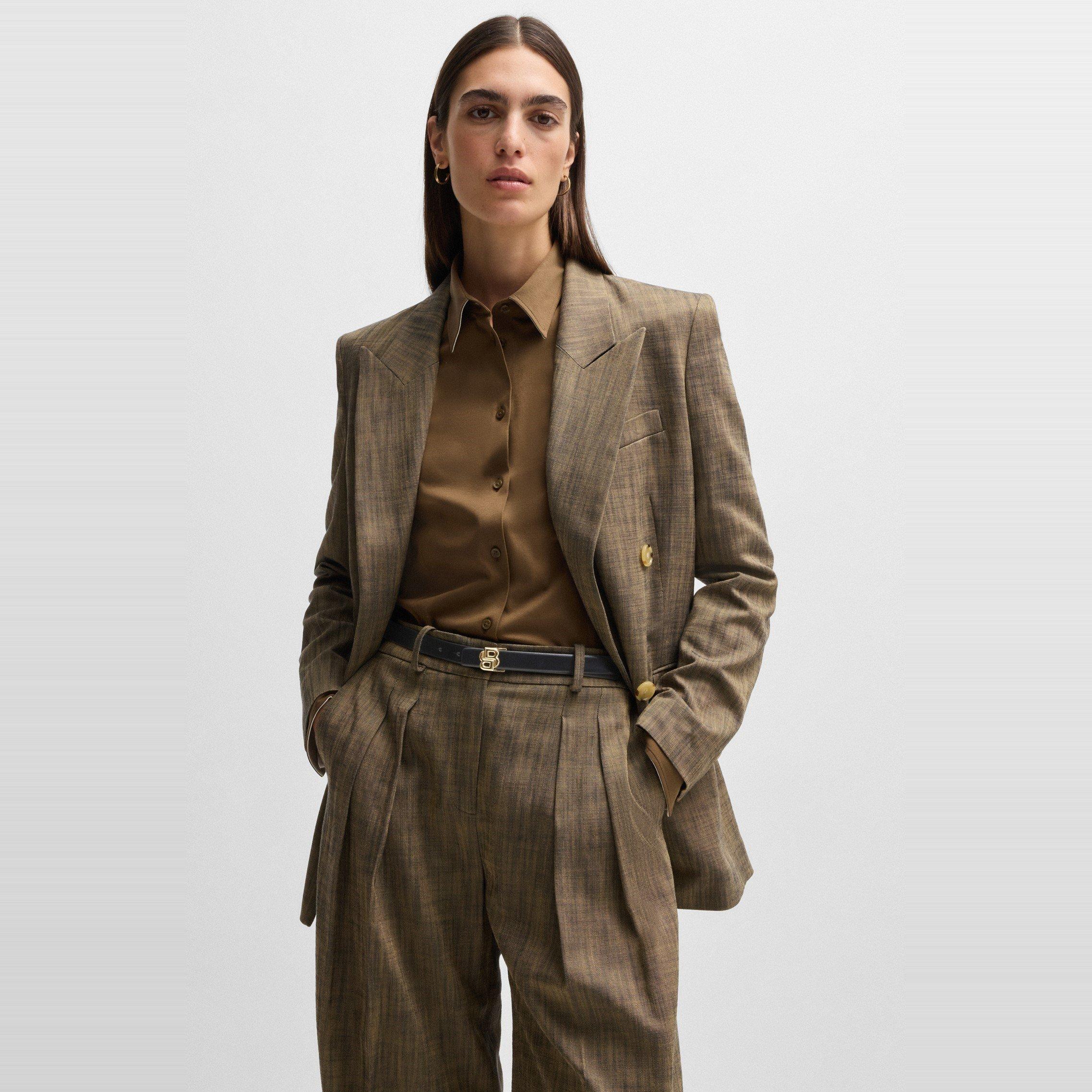 Brown - Boss - Women's B Icon Belt - 2