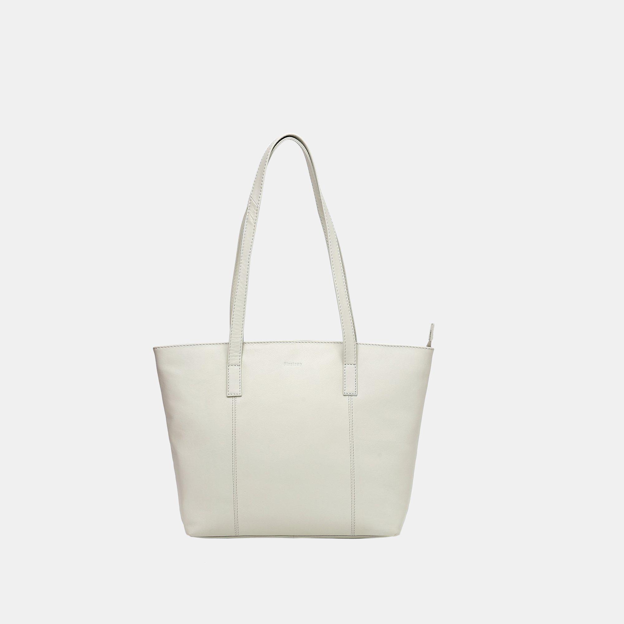 Off-White - Firetrap - Women's Work Leather Zip Tote Bag - 1