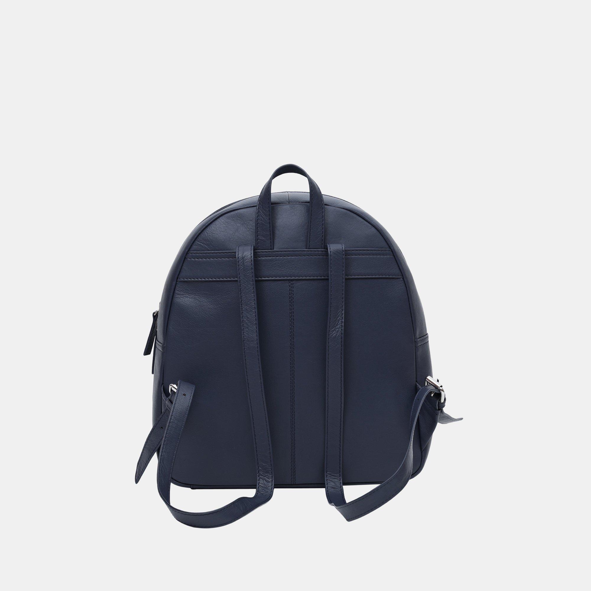 Classic Navy - Firetrap - Leather Zip Backpack - 3