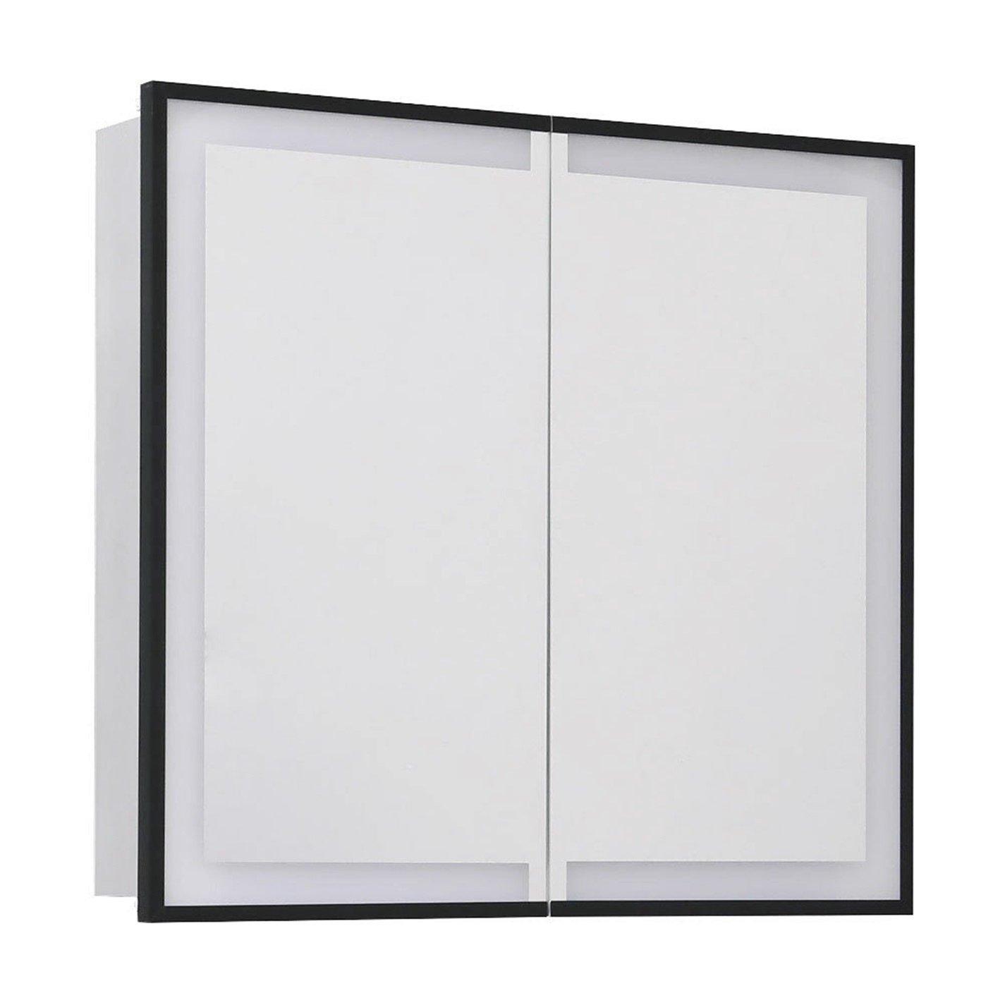 Black - Kabinet UK - LED Mirror Cabinet with Double-Sided Door - 3