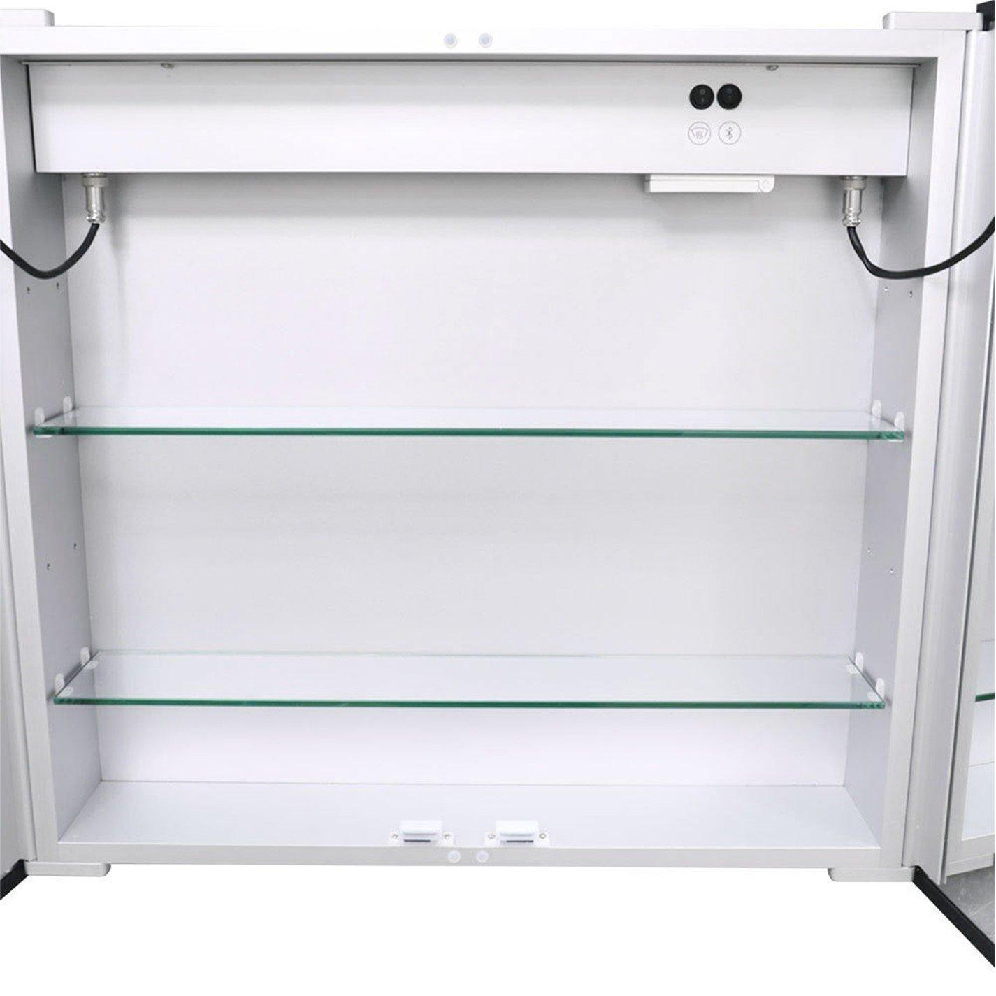 Black - Kabinet UK - LED Mirror Cabinet with Double-Sided Door - 4