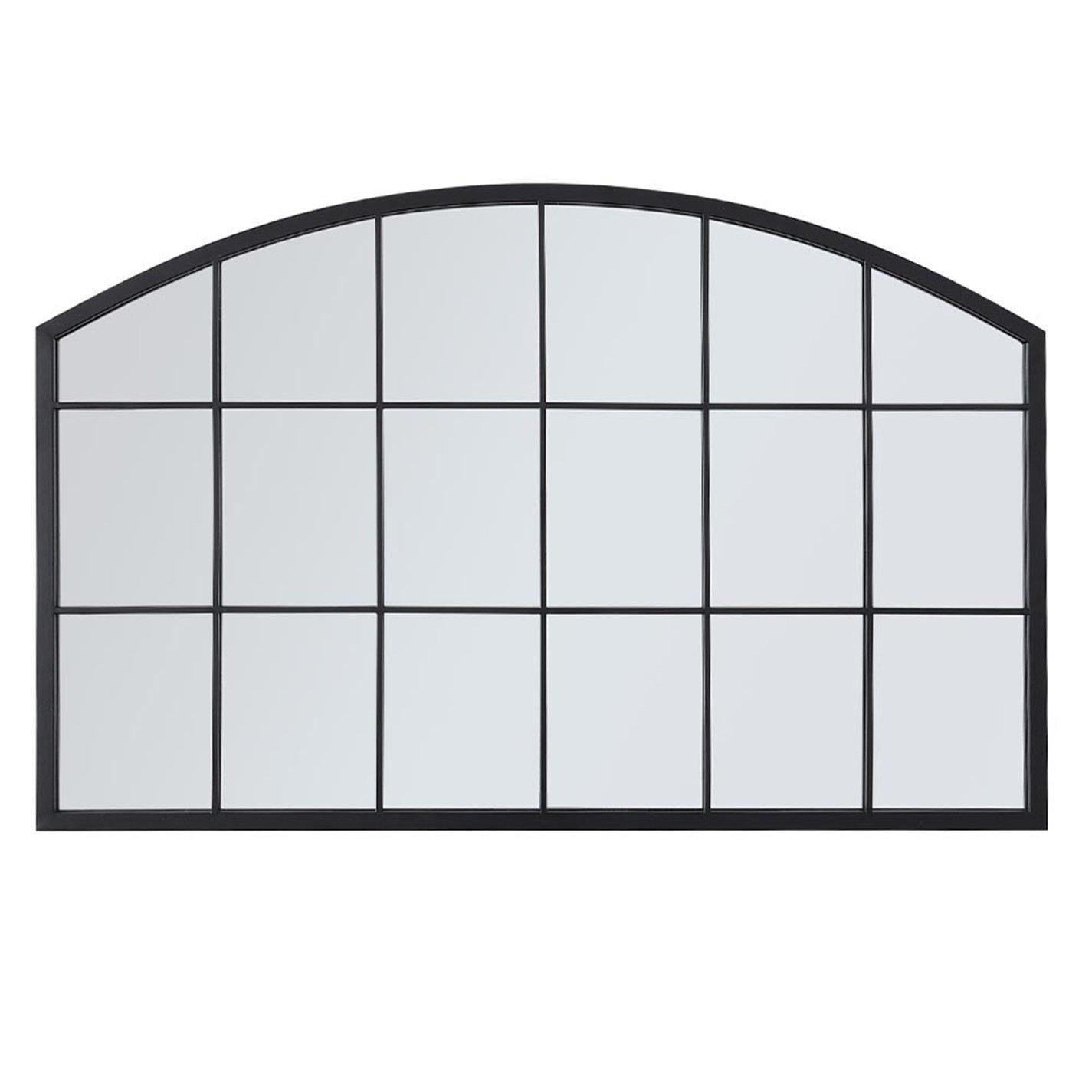 Black - Kabinet UK - Metal Arched Wall Mirror - 3