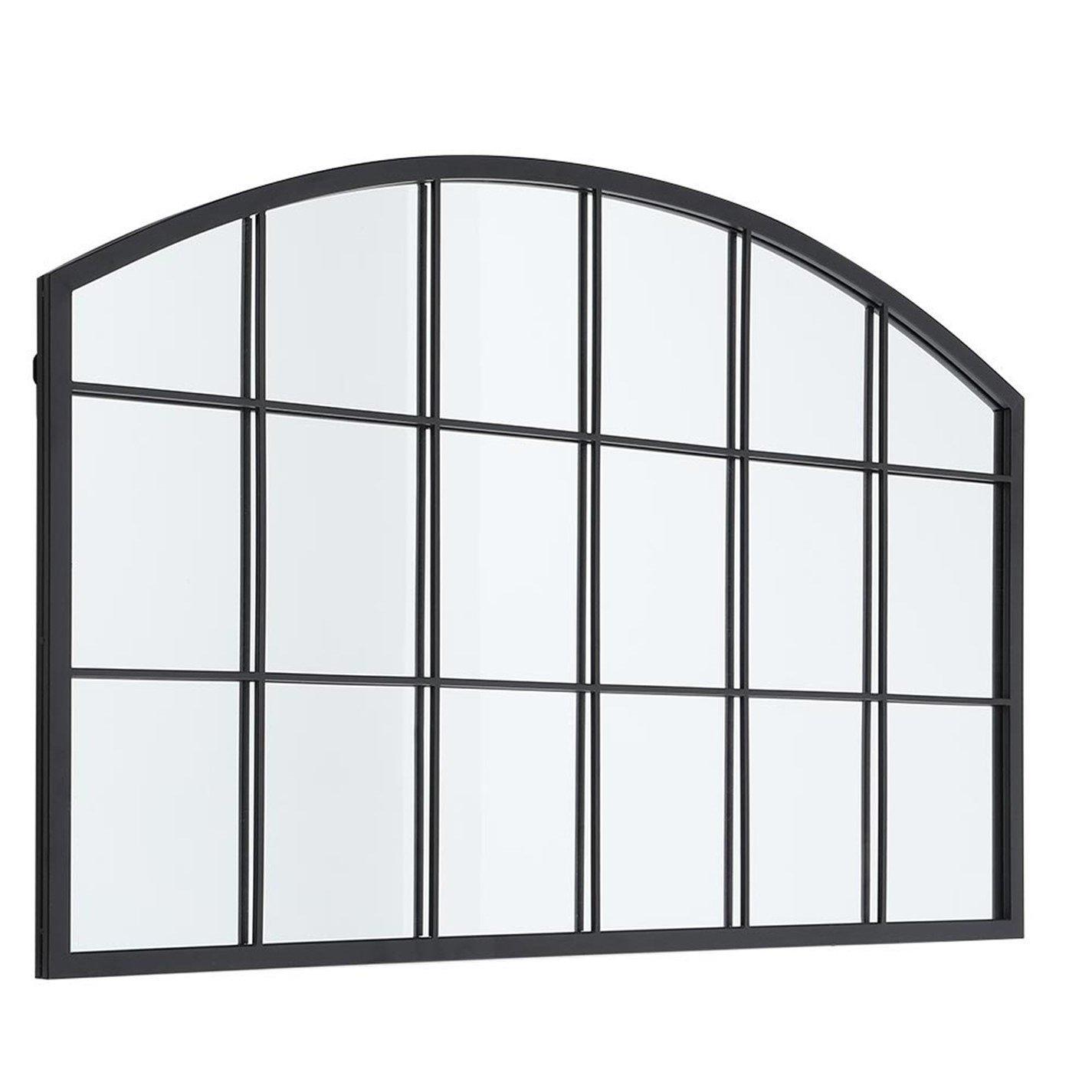 Black - Kabinet UK - Metal Arched Wall Mirror - 4