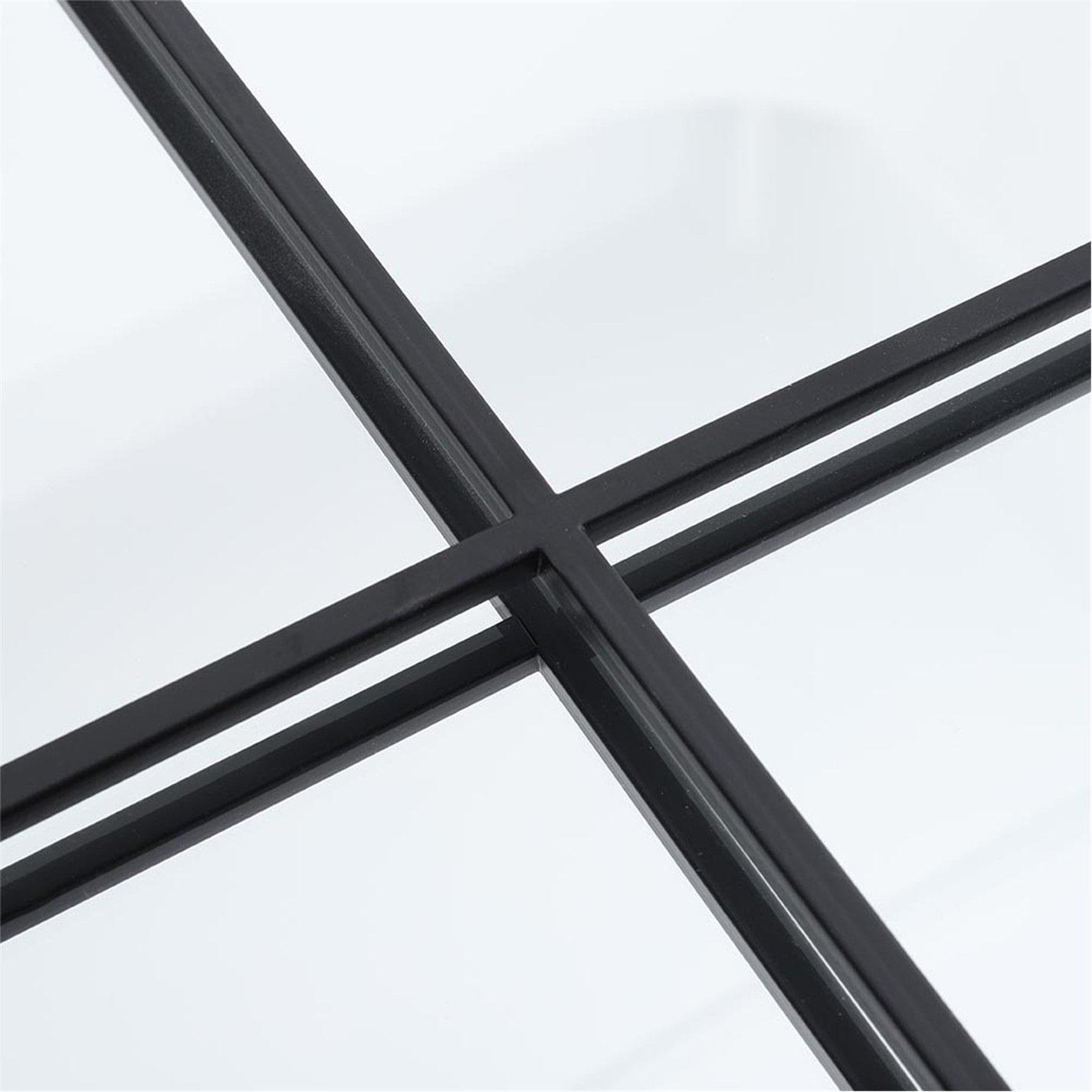 Black - Kabinet UK - Metal Arched Wall Mirror - 5