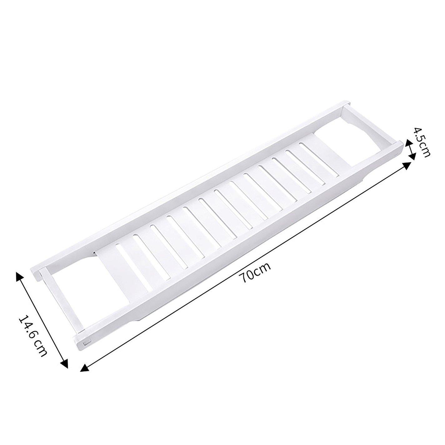 White - LIFE IDEAS - Bamboo Bathroom Tray - 5