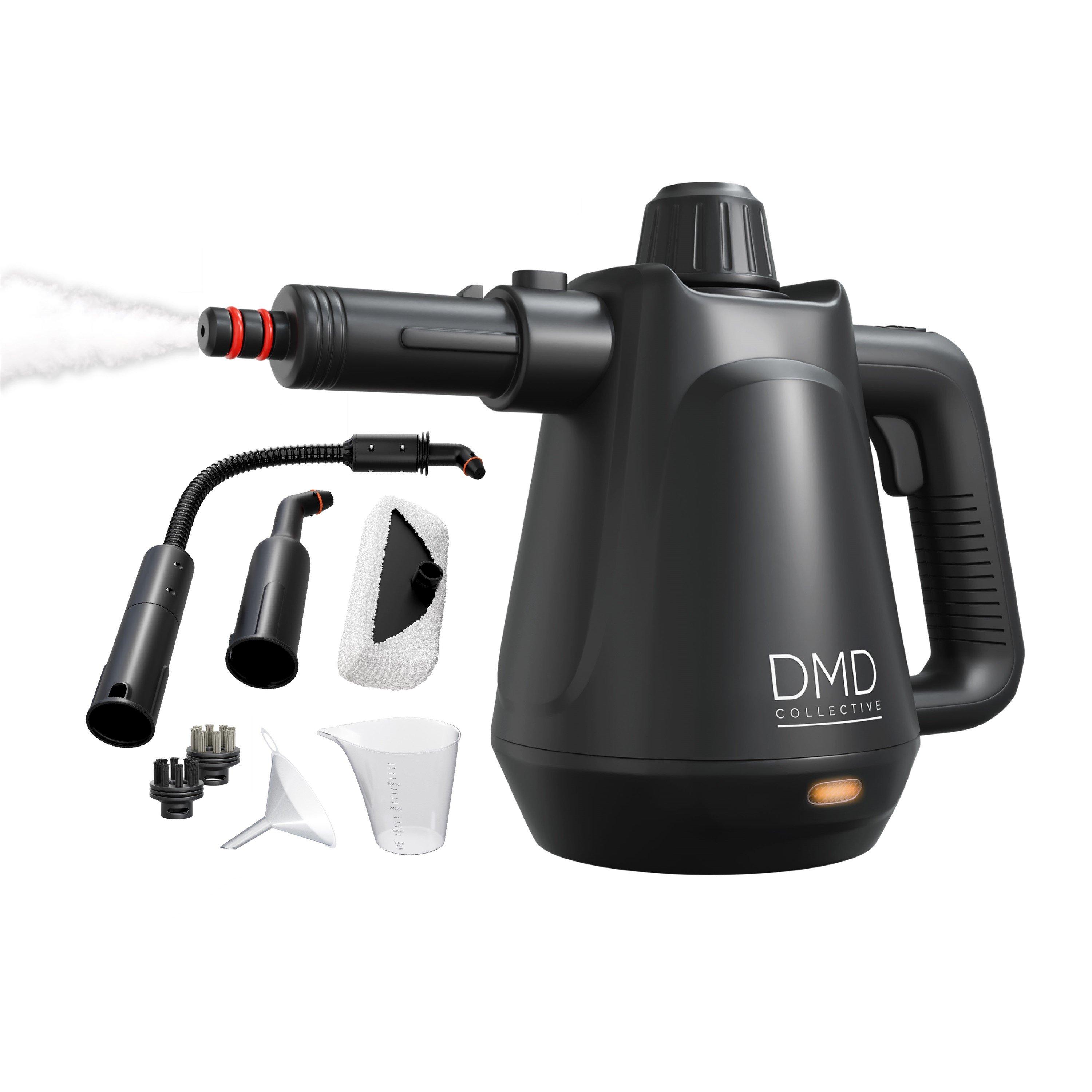 Black - DMD Collective - 9-Piece Handheld Steam Cleaner Kit - 1
