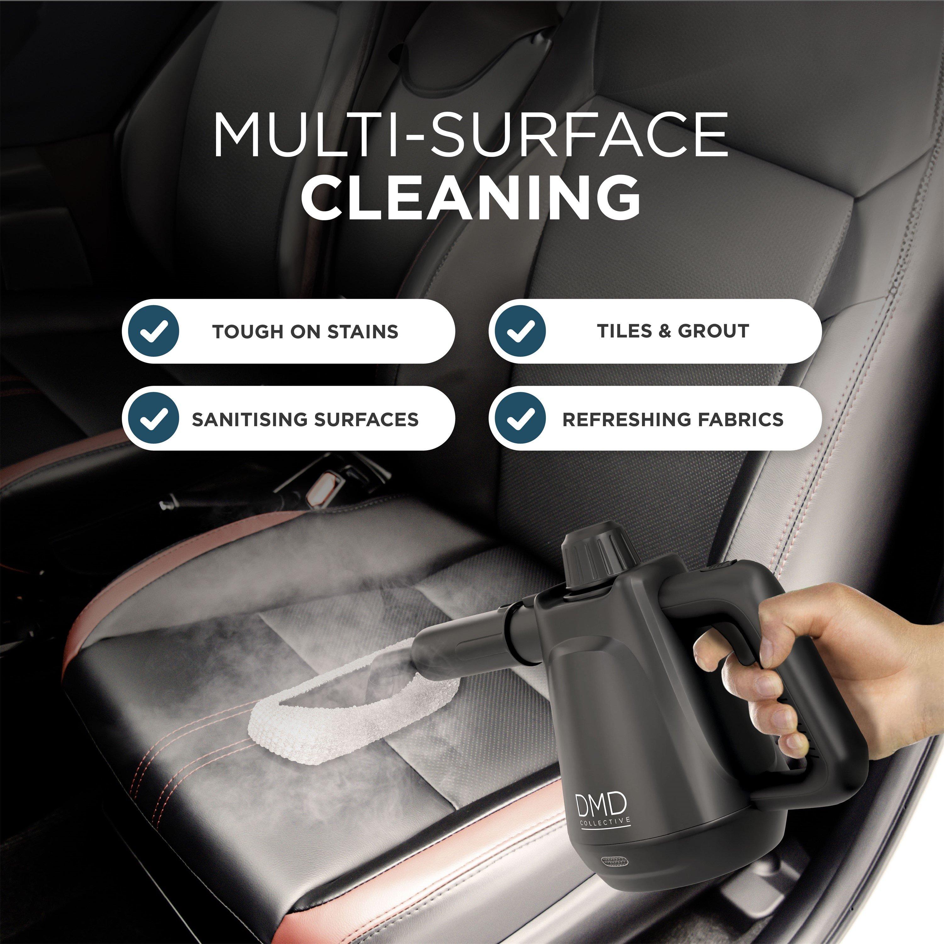 Black - DMD Collective - 9-Piece Handheld Steam Cleaner Kit - 7