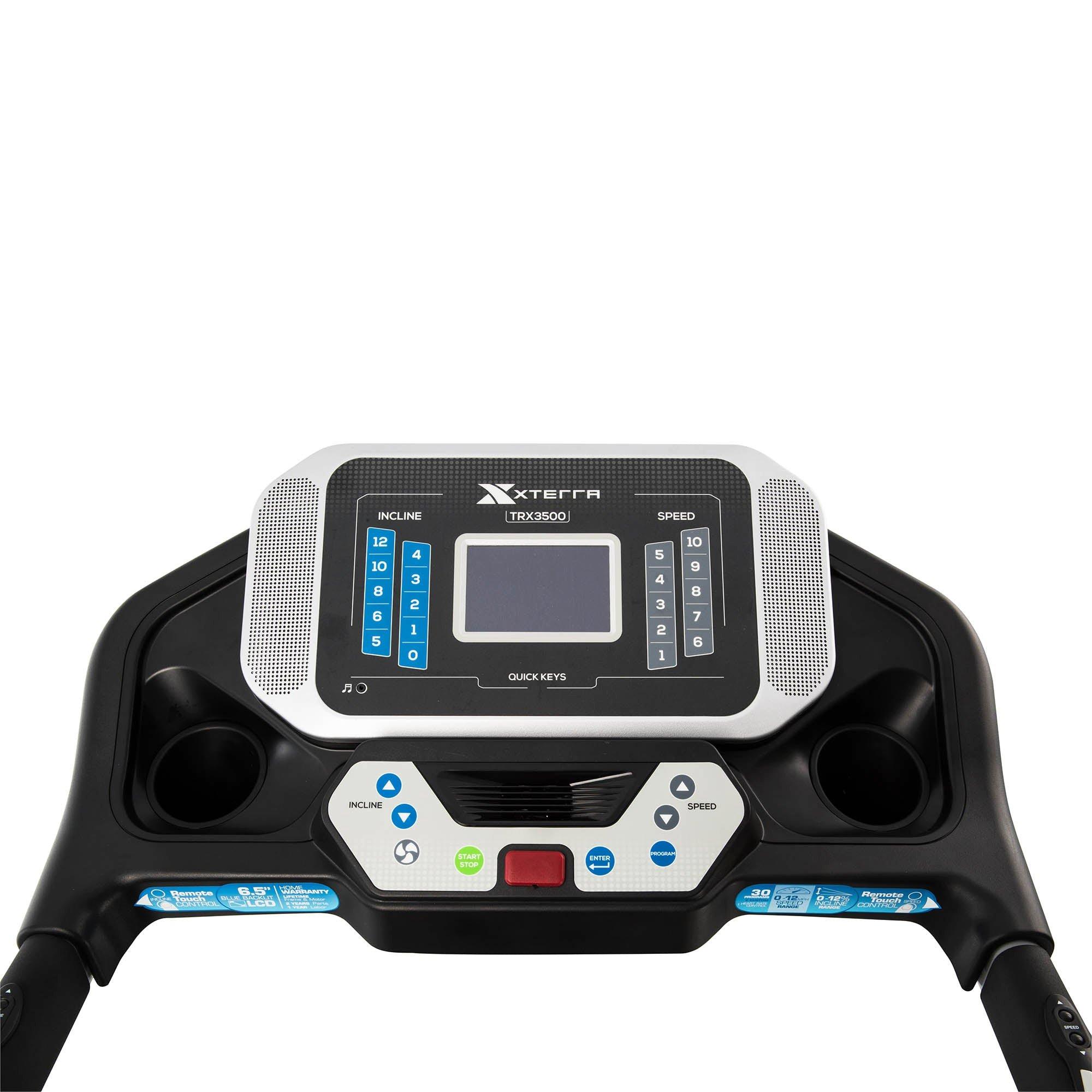 Black - Xterra Fitness - TRX3500 Treadmill - 2