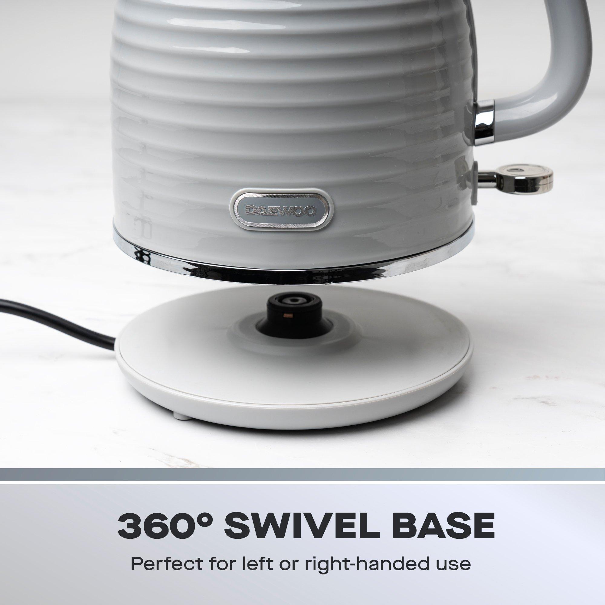 Grey - Daewoo Electricals - SIENNA KETTLE & TOASTER BUNDLE GREY - 6