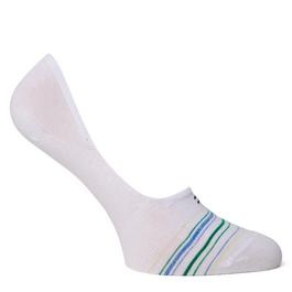 Tommy Hilfiger 2 Pack Rib Stripe Liner Socks