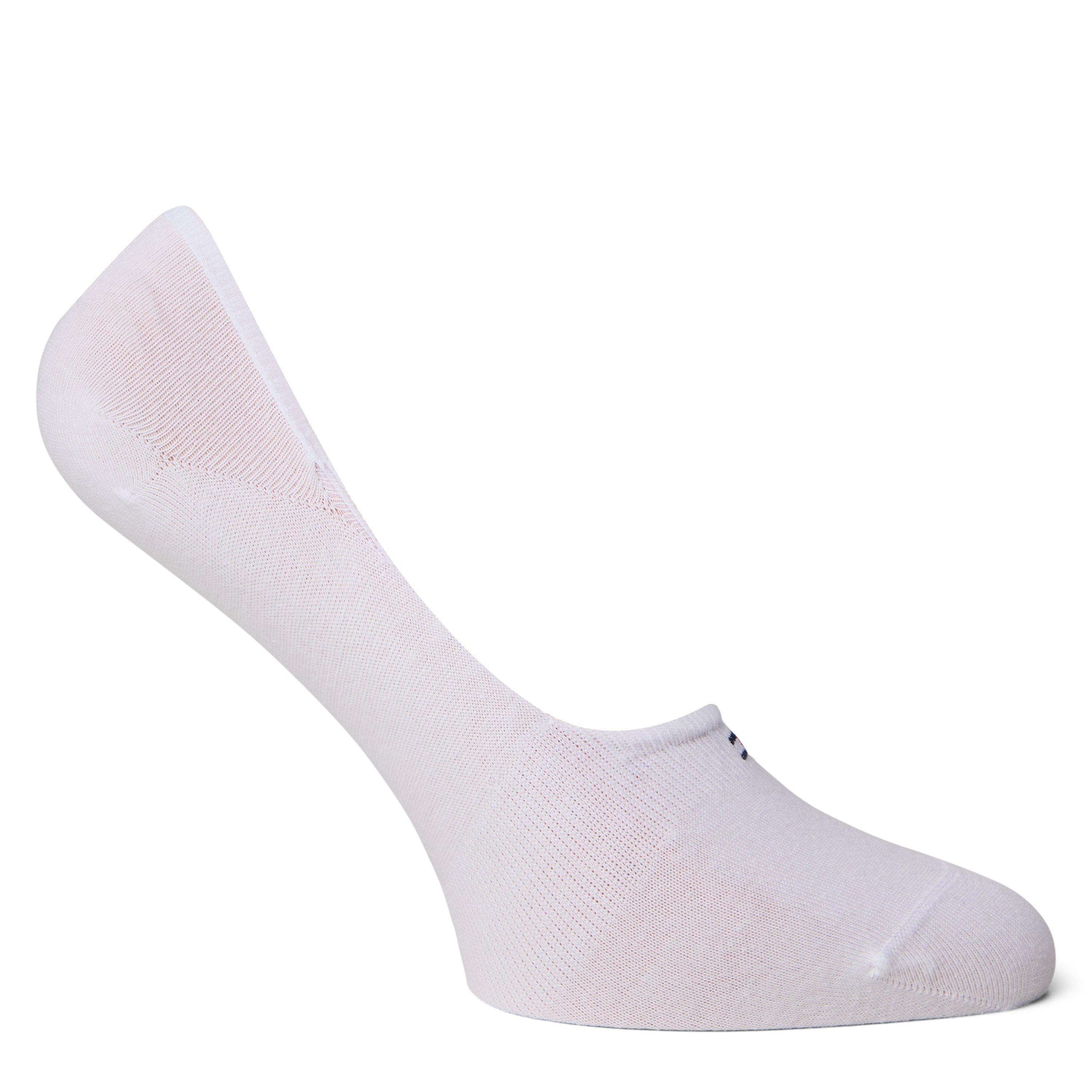 Weiß - Tommy Hilfiger - Women's 2 Pack Rib Stripe Invisible Socks - 2