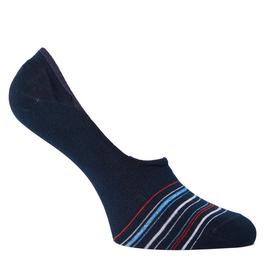 Tommy Hilfiger 2 Pack Rib Stripe Liner Socks