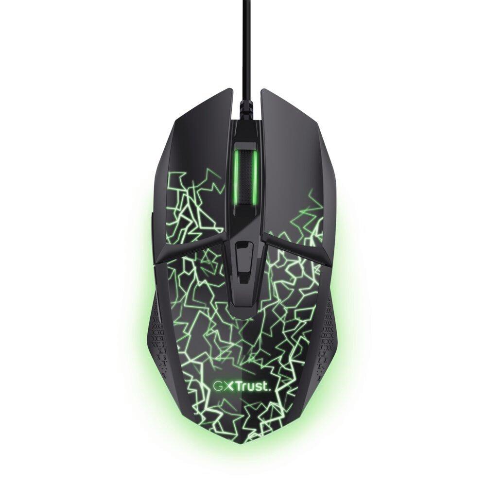 Black - Trust - GXT113 Felox Gaming Mice - 1