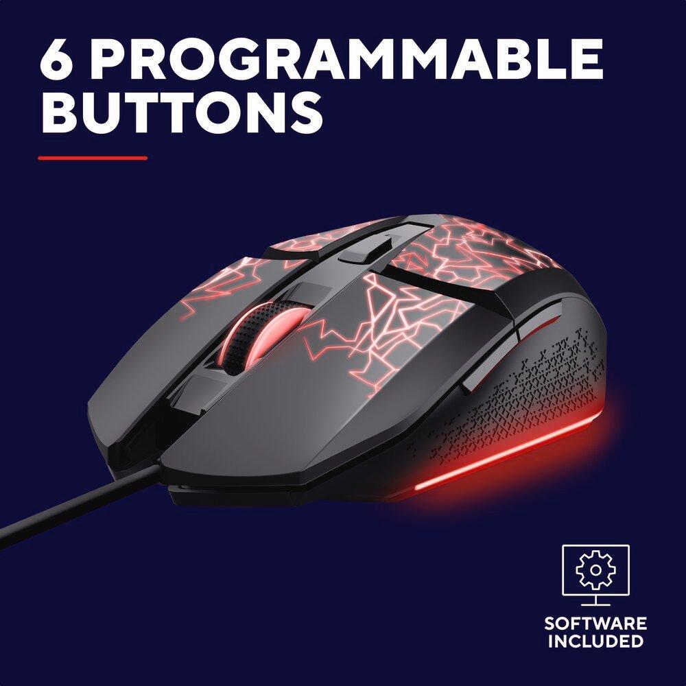 Black - Trust - Felox Gaming Mice - 11