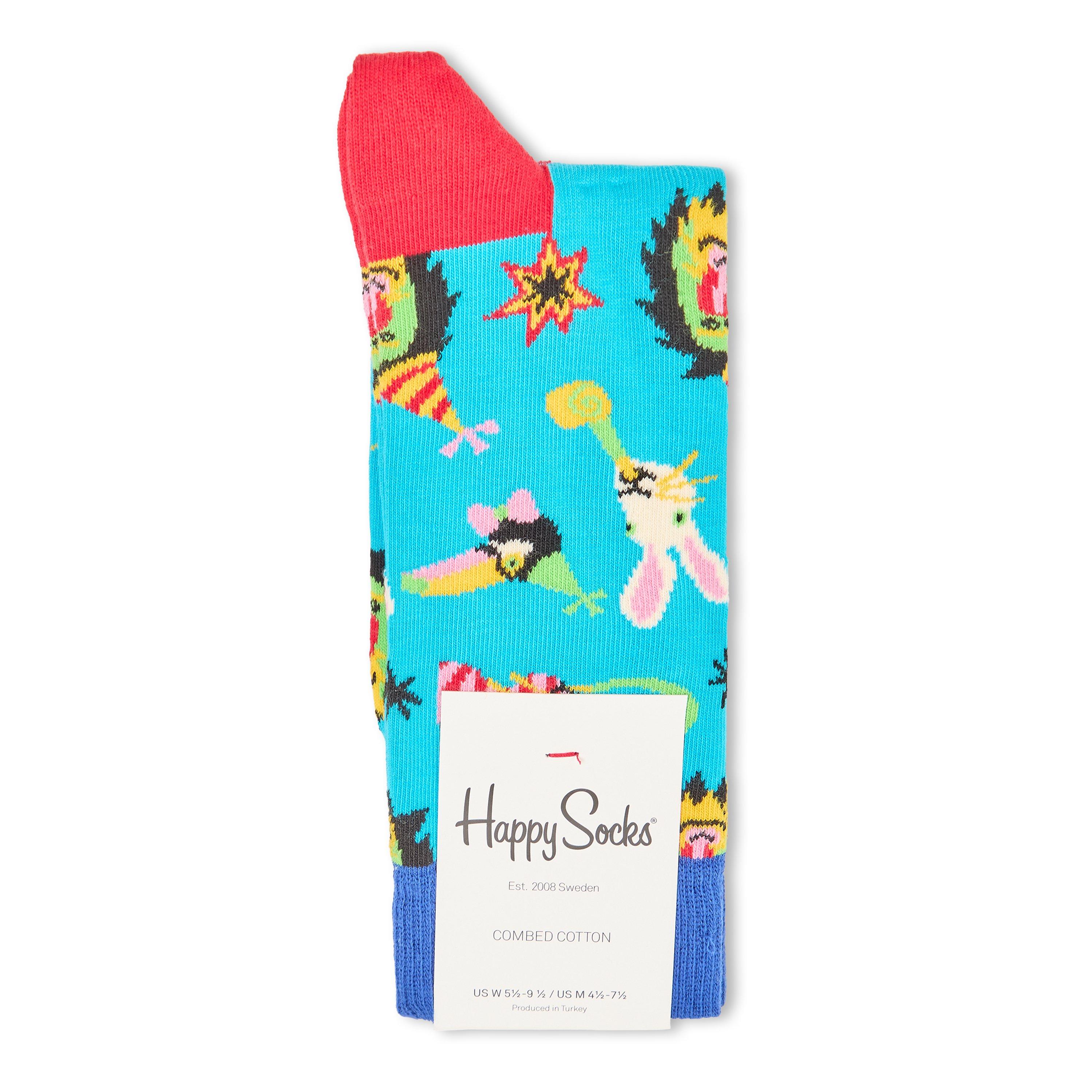 Light Blue - Happy Socks - Wild Party Pop - 1