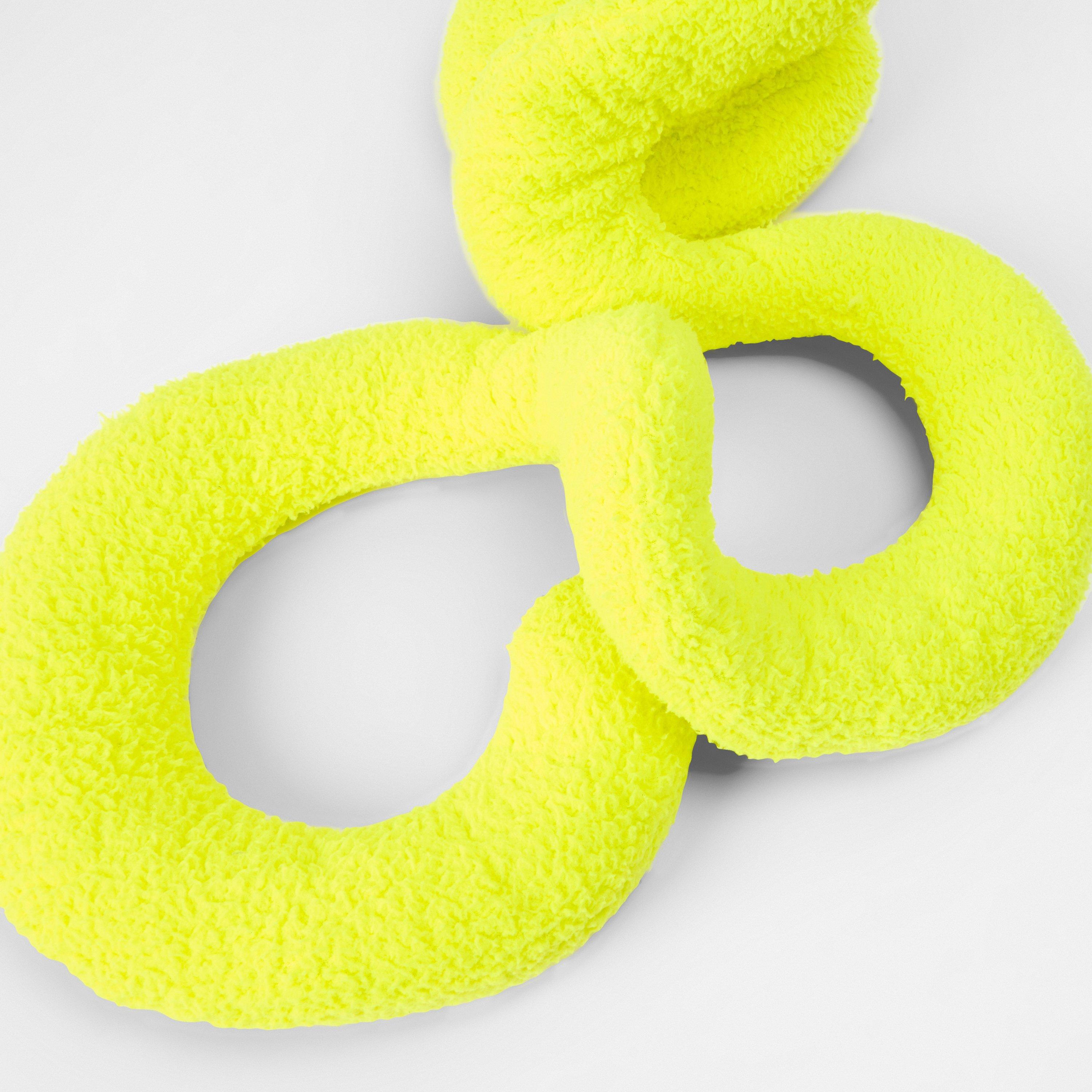 Fluo Yellow - Balenciaga - Women's Lightweight Scarf, Fabric - 2