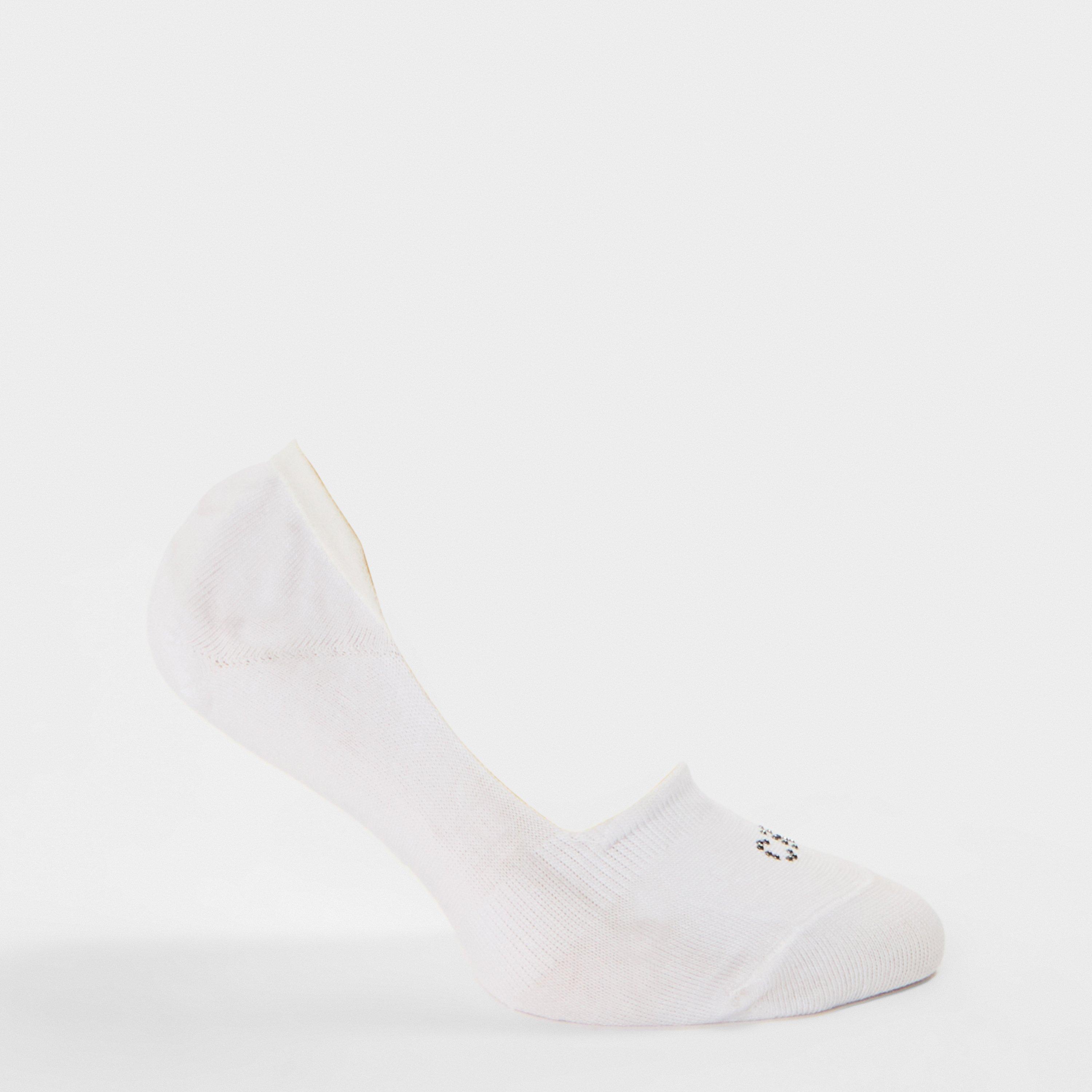 Calvin Klein Women's Liner Invisible Socks - White