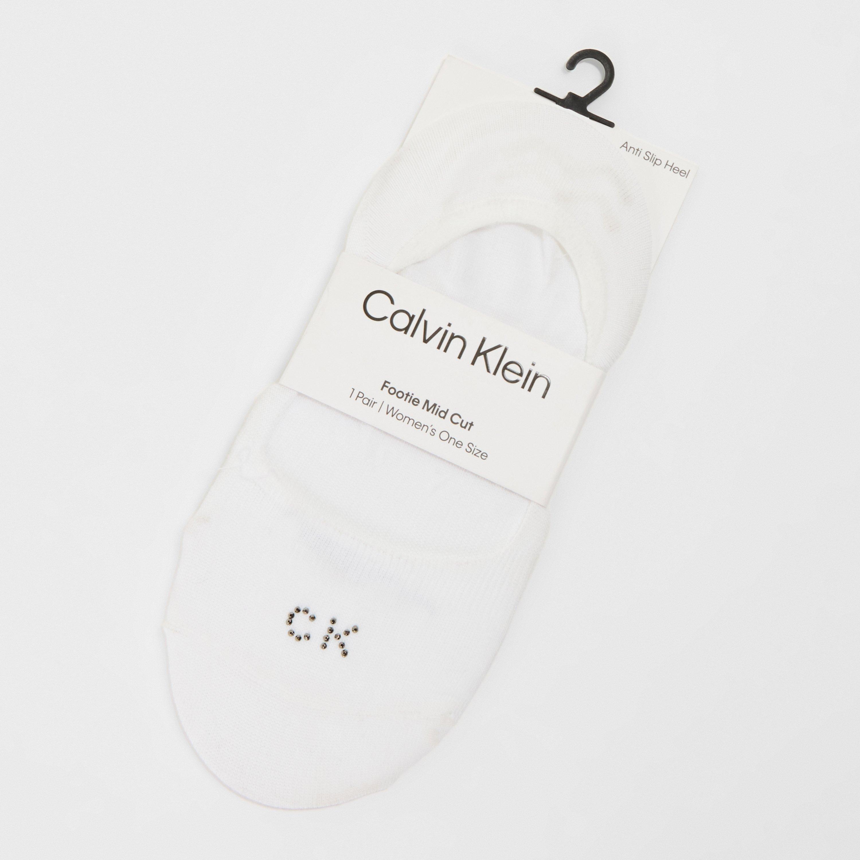 Wit - Calvin Klein - Women's Liner Invisible Socks - 2
