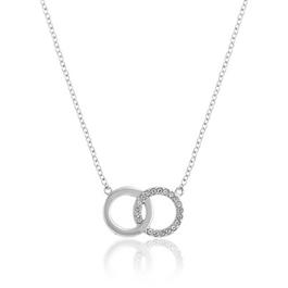 Olivia Burton Olivi Burton Classic Bejewelled Interlink Necklace Silver