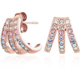 Olivia Burton Rainbow Claw Earrings Rose Gold