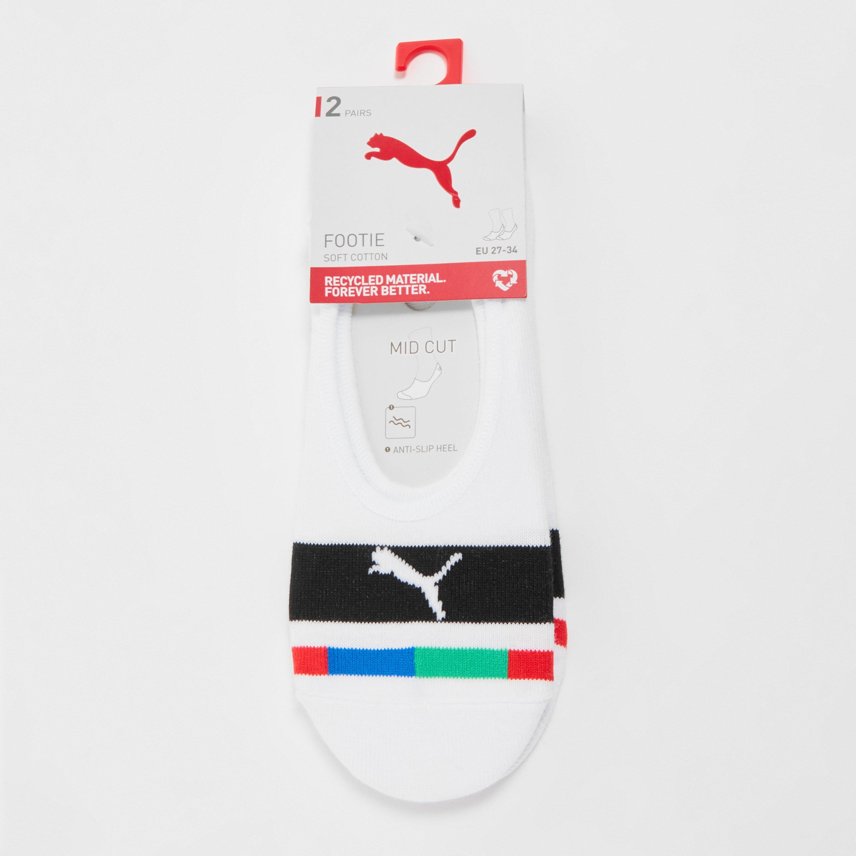 White Combo - Puma - Kids' Junior Liner Invisible Socks - 2
