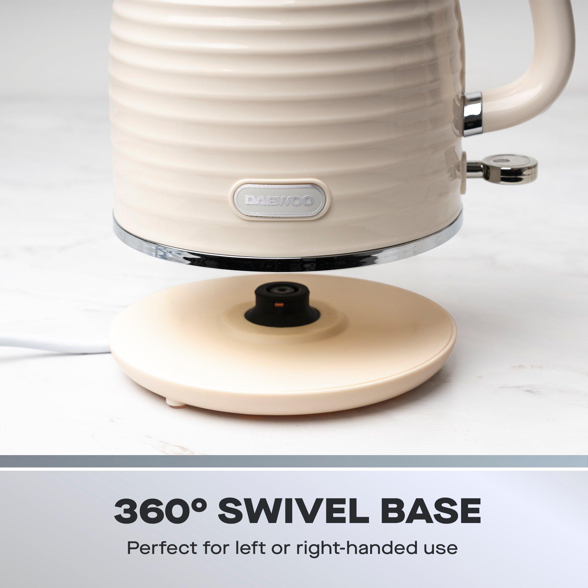 Cream - Daewoo Electricals - SIENNA KETTLE & TOASTER BUNDLE CREAM - 6