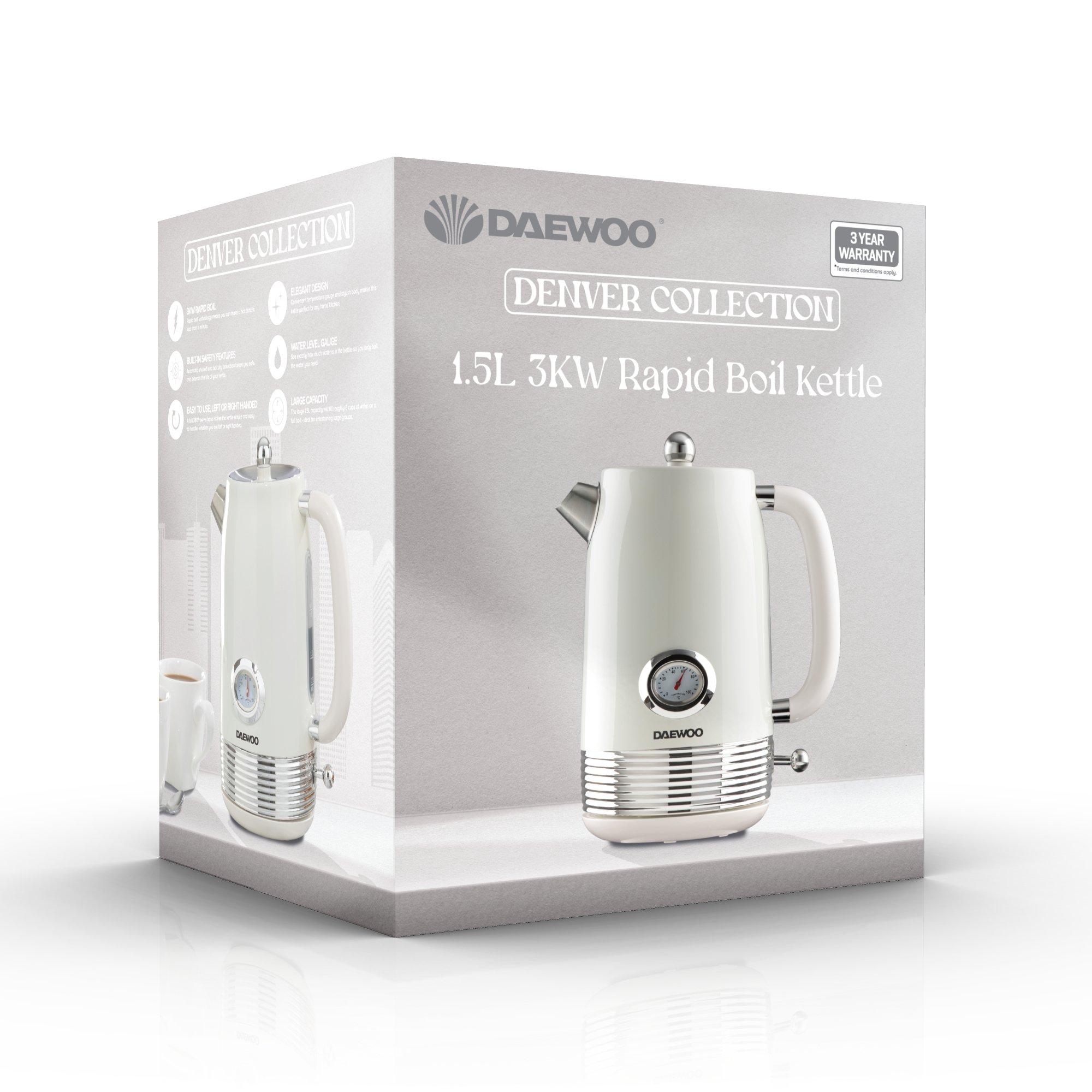 Buttermilk - Daewoo Electricals - DENVER 1.5L KETTLE BUTTERMILK - 2