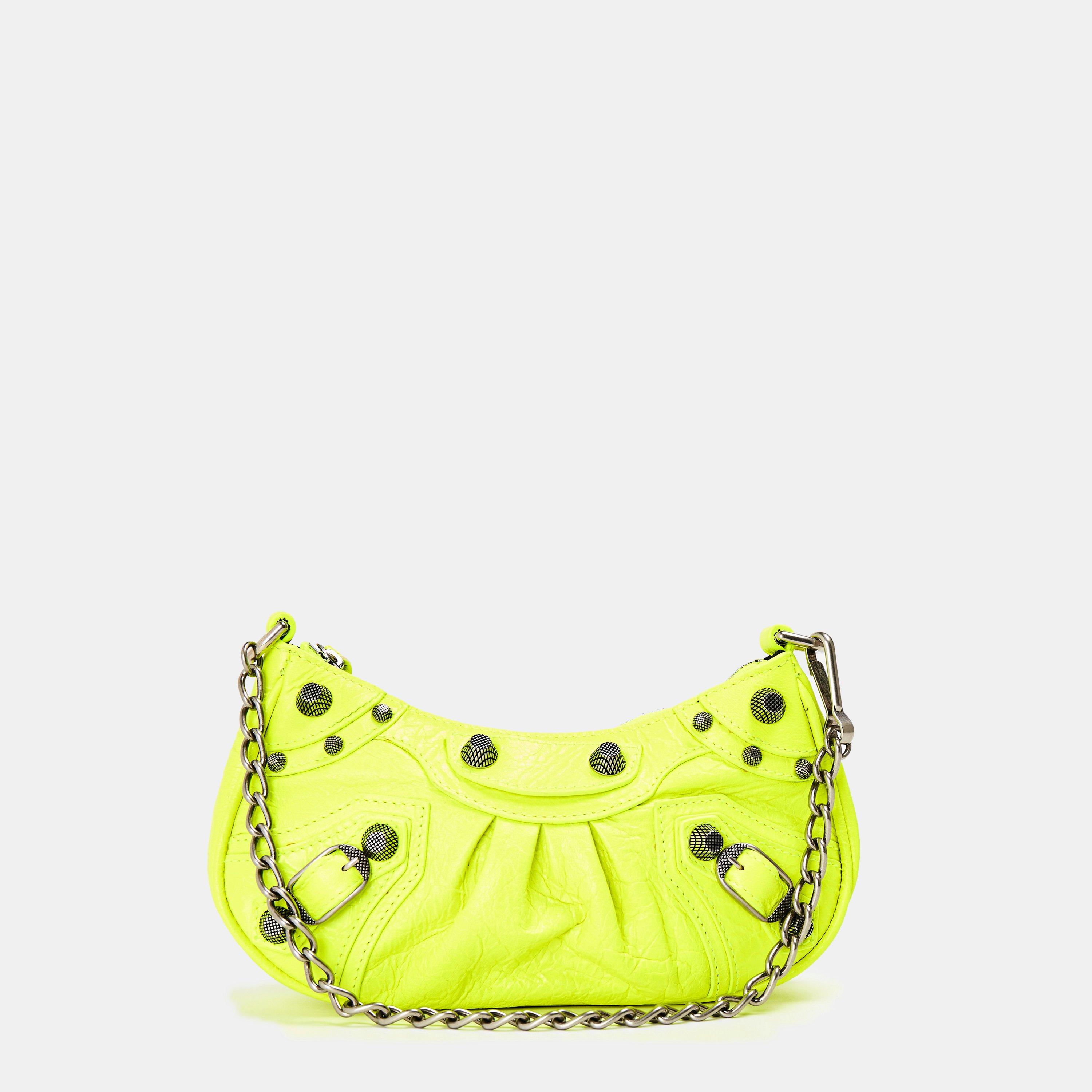 Fluo Yellow - Balenciaga - Mini Le Cagole Shoulder Bag - 1