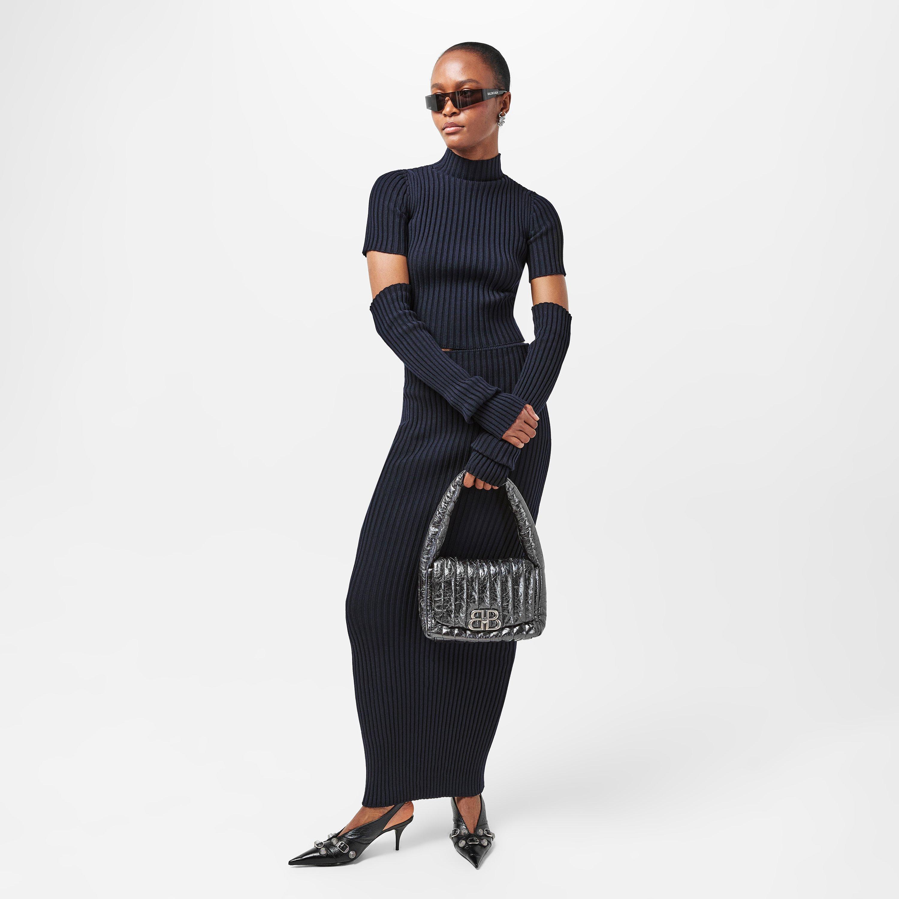 Steel Grey - Balenciaga - Monaco Small Shoulder Bag - 6