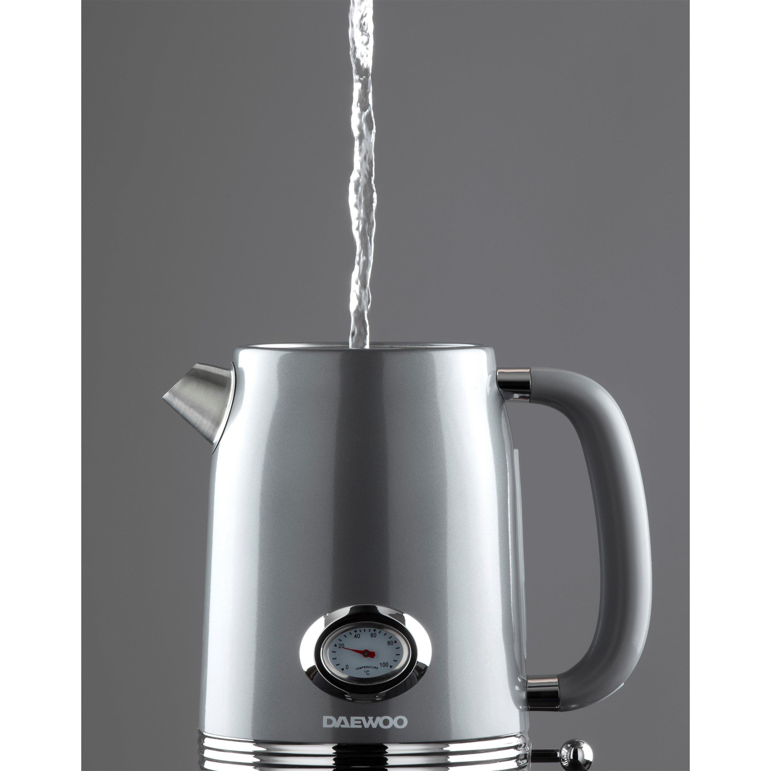 Smoked Grey - Daewoo Electricals - DENVER 1.5L 3kW KETTLE SMOKED GREY - 5