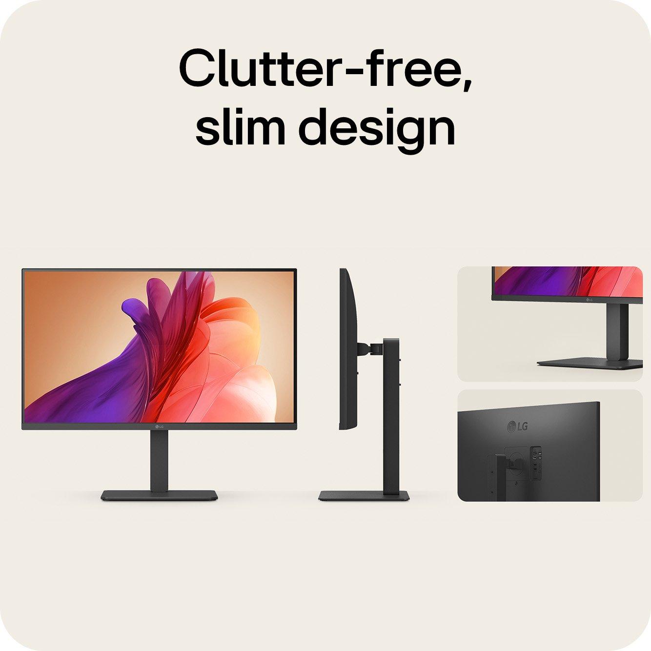 Sort - LG - 32U720A-B 31.5 Inch UltraFine 4K UHD VA USB-C Monitor - 11