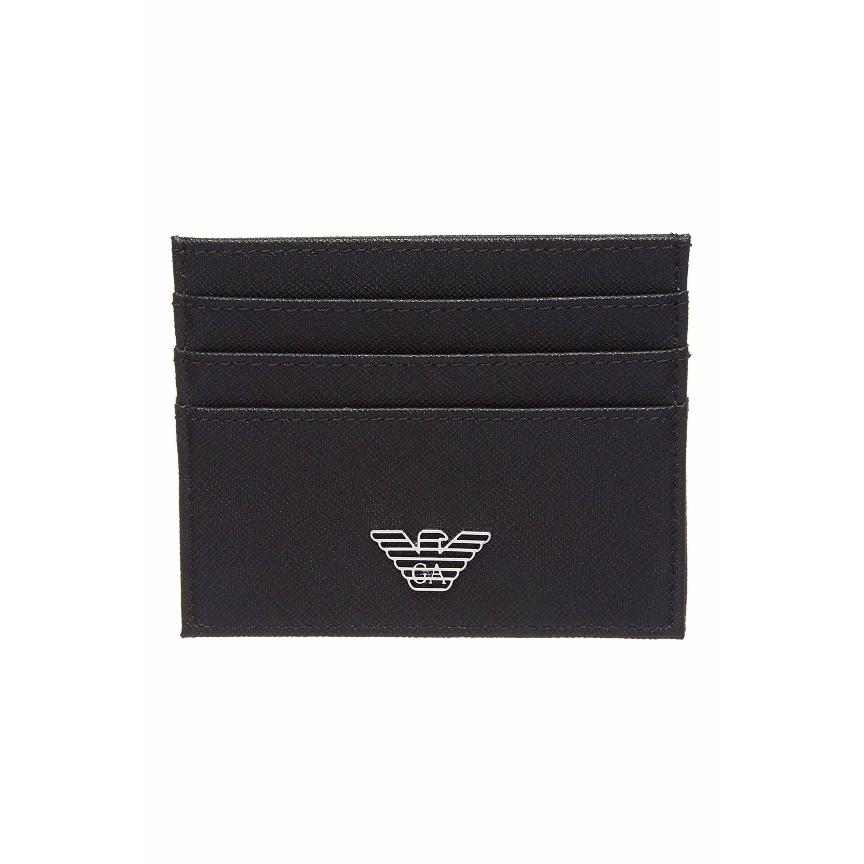 Black 81072 - Emporio Armani - Men's Badge Card Holder - 3