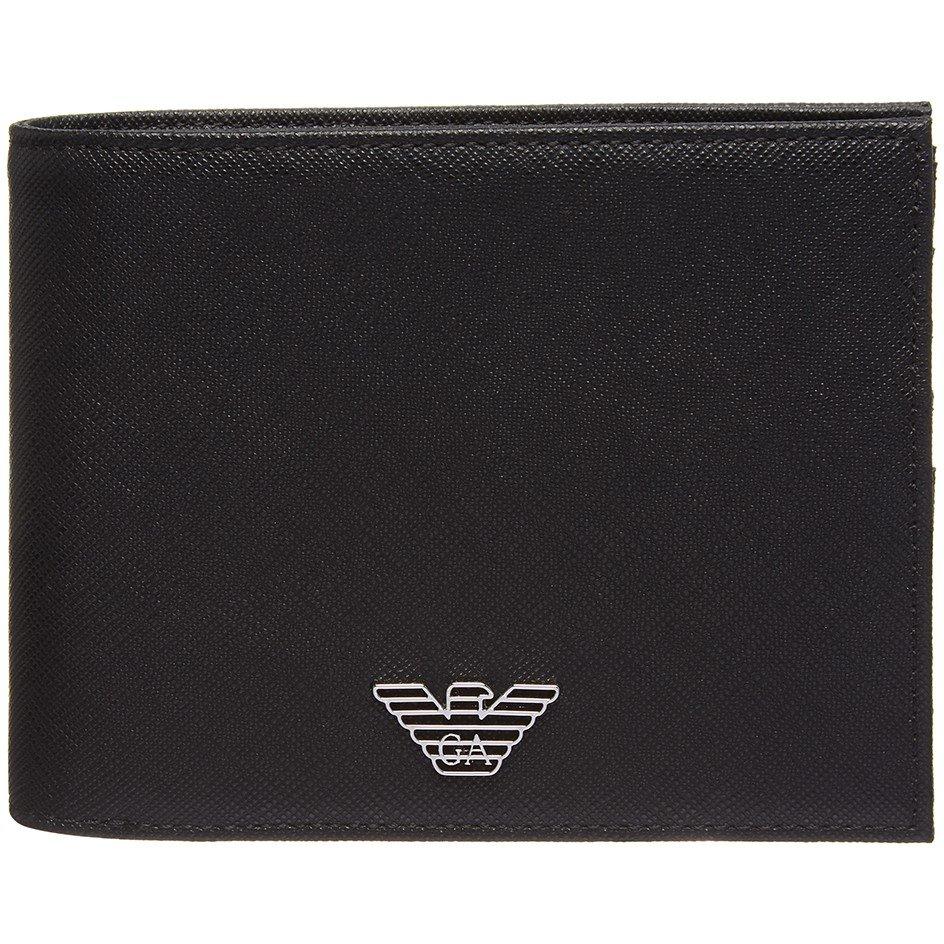 Black 81072 - Emporio Armani - Men's Leather Billfold Wallet - 1
