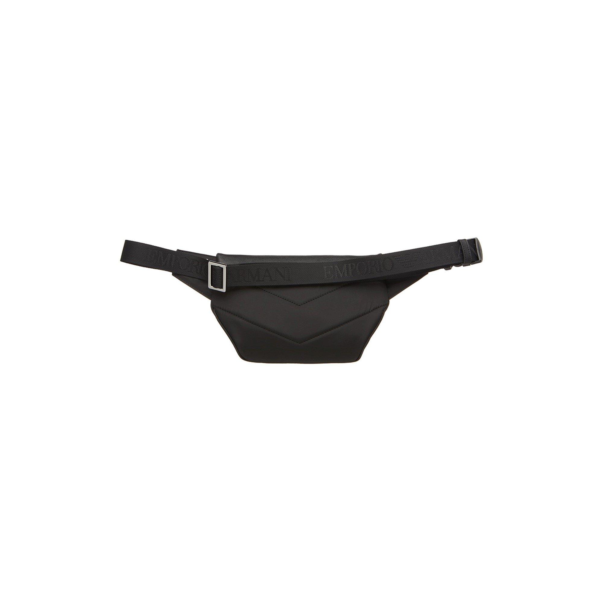 Black 81072 - Emporio Armani - Men's Badge Bum Bag - 9