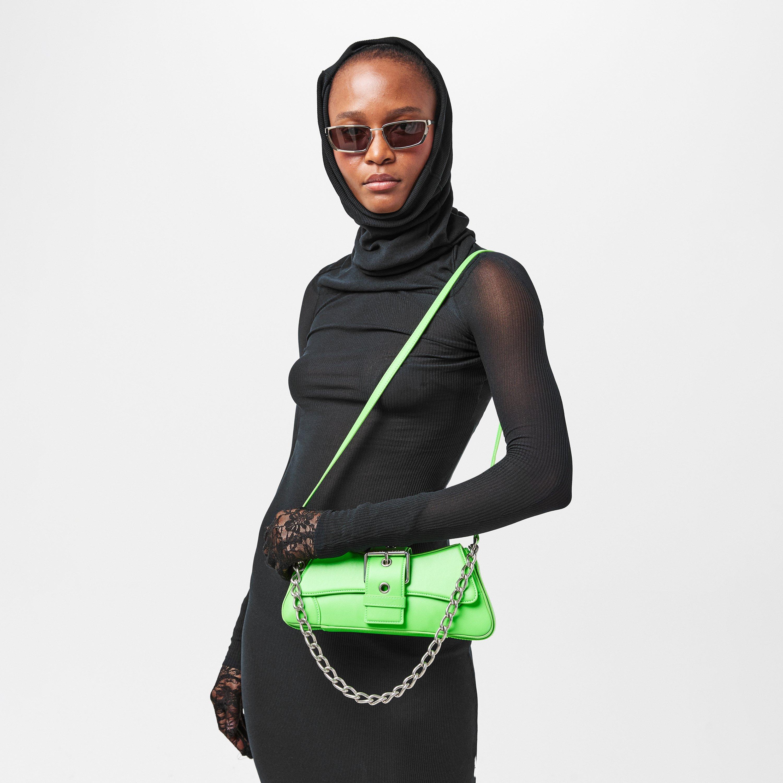 Acid Green - Balenciaga - Women's Shoulder Bag - 3