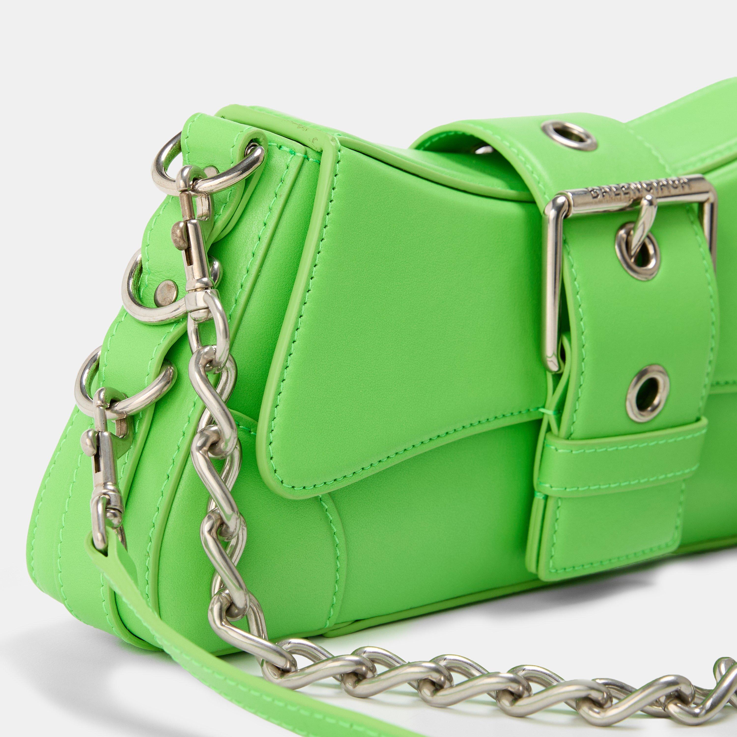 Acid Green - Balenciaga - Women's Shoulder Bag - 4