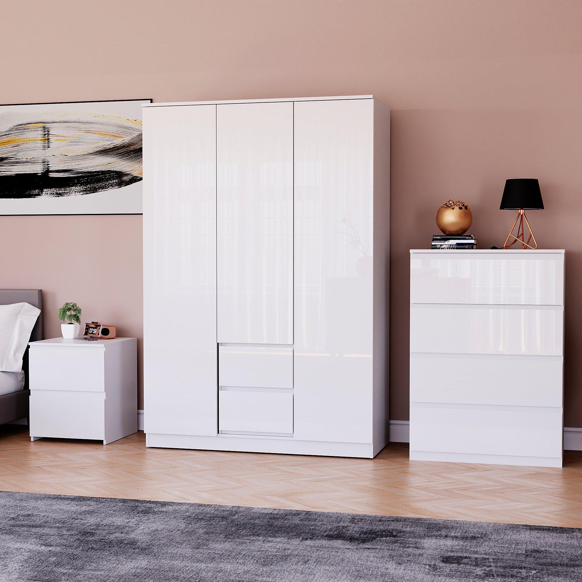 Lassic Vida Designs Glinton Gloss 3 Piece Bedroom Set 7